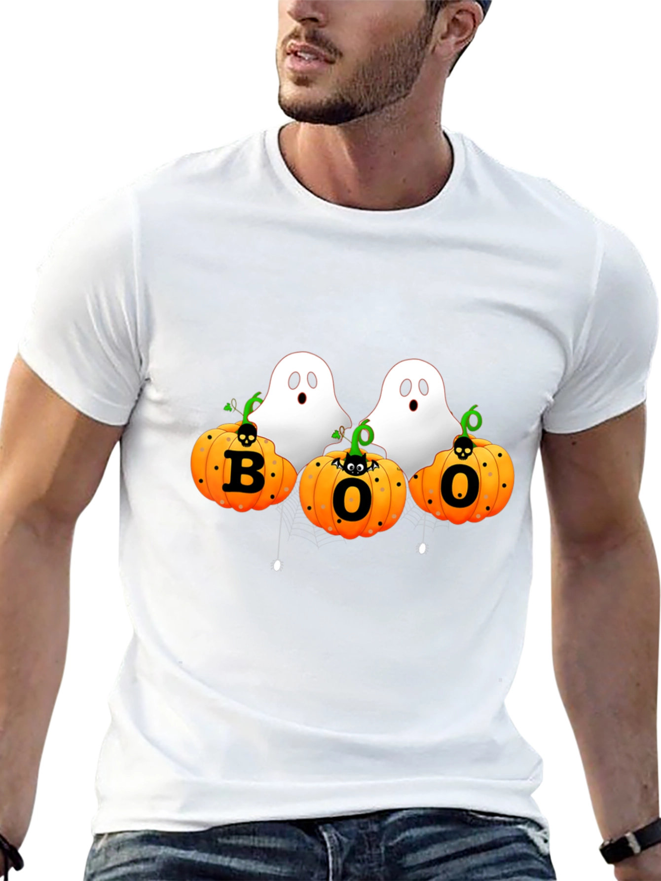 Halloween Boo Ghosts & Pumpkins T-Shirt