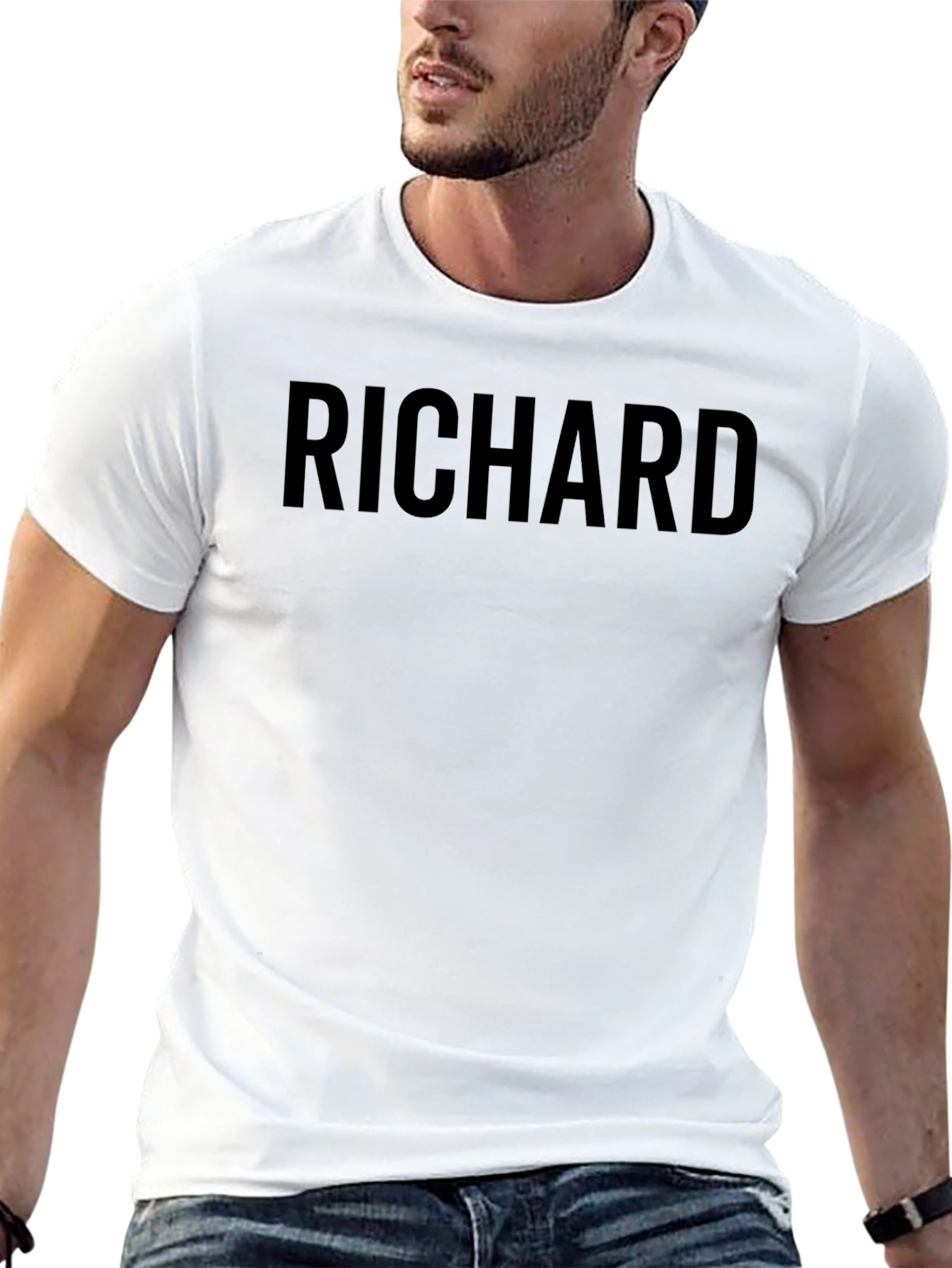 Richard Tee - Classic Black T-Shirt