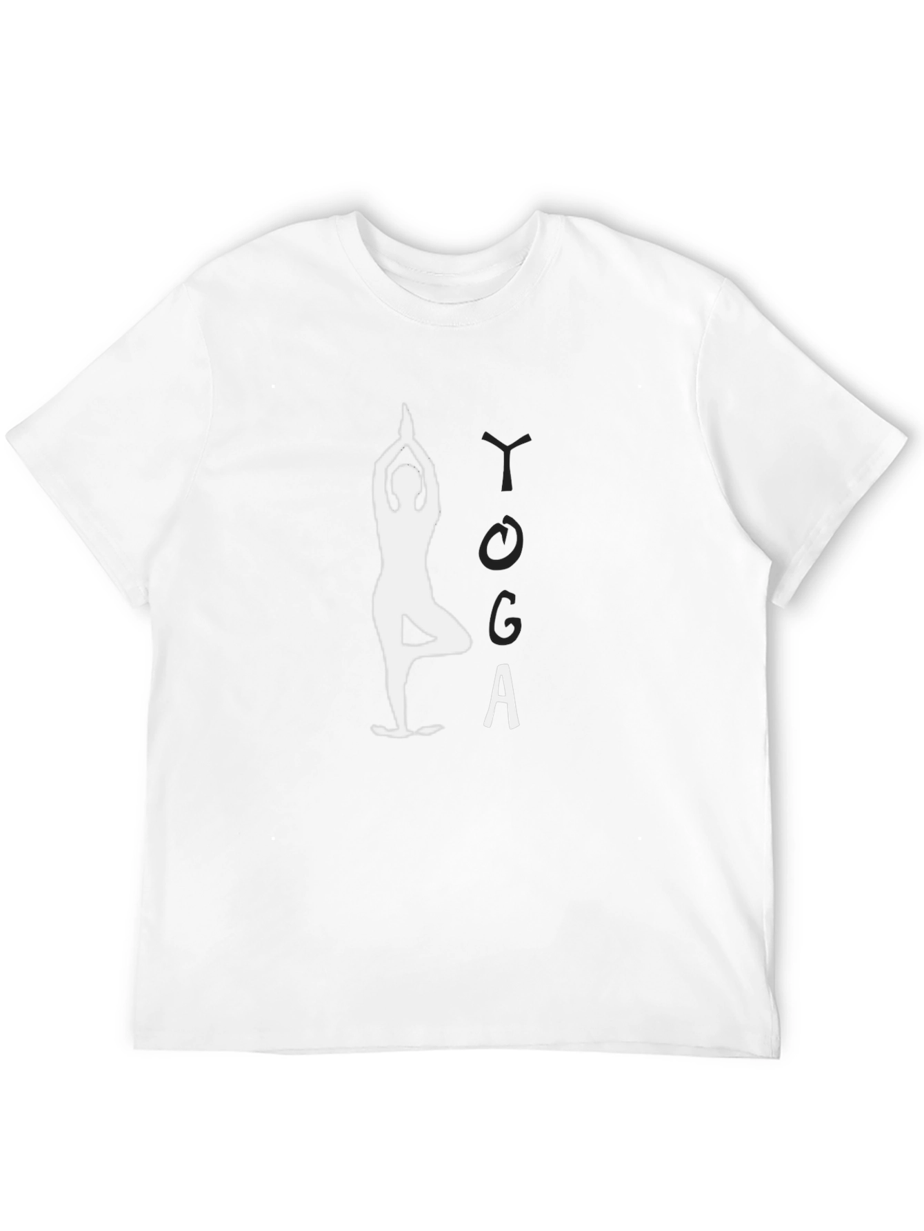 Yoga Pose Graphic T-Shirt - Black