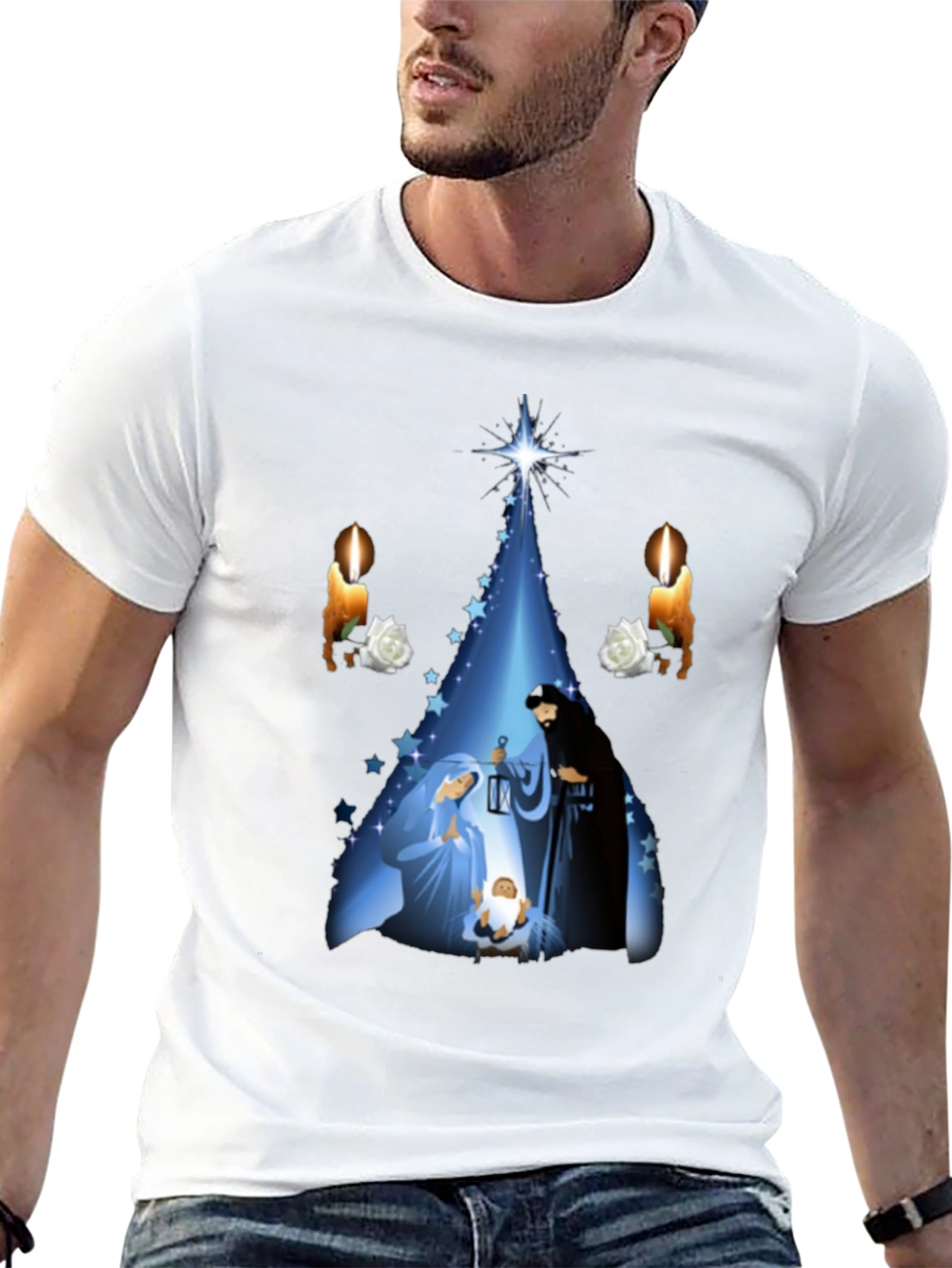 Nativity Scene Graphic T-Shirt