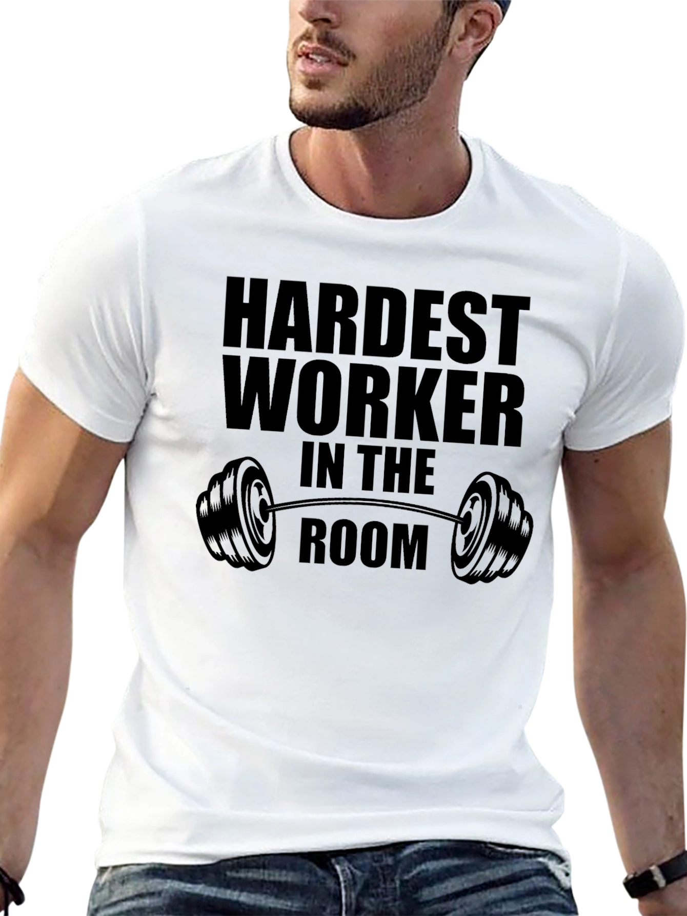 Hardest Worker In The Room Black T-Shirt