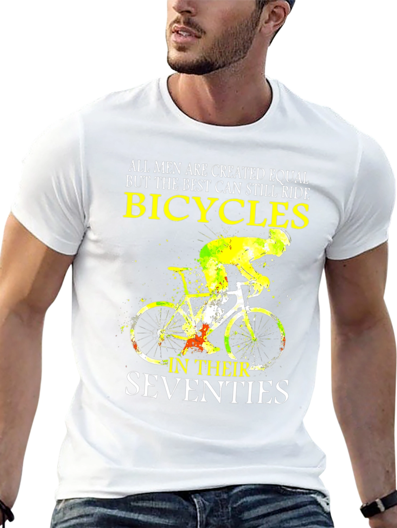 Bicycles Seventies Mens Black Graphic Tee