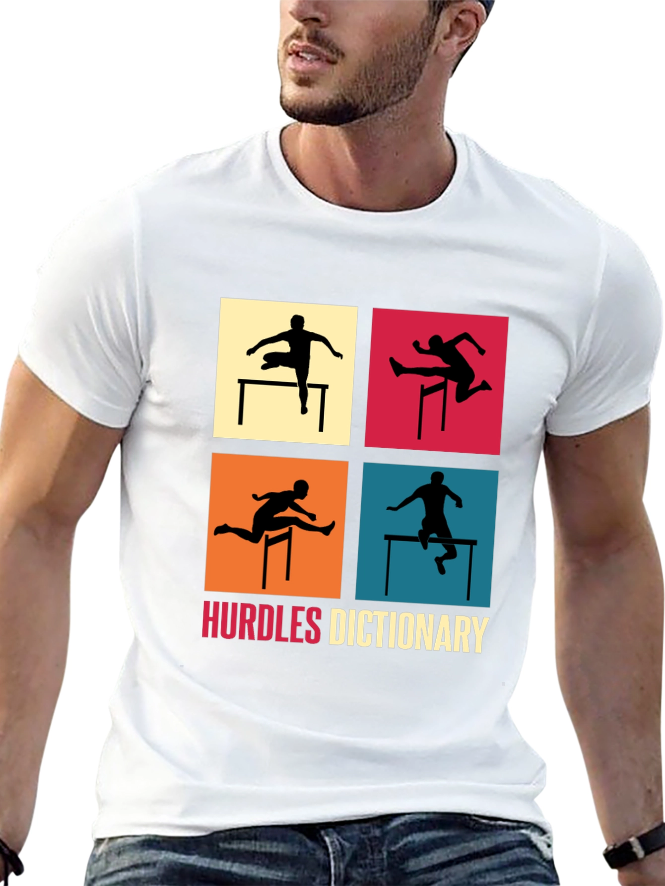 Hurdles Dictionary Graphic T-Shirt for Athletes
