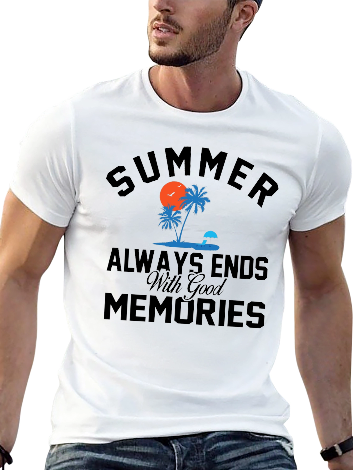 Summer Memories Black Graphic Tee