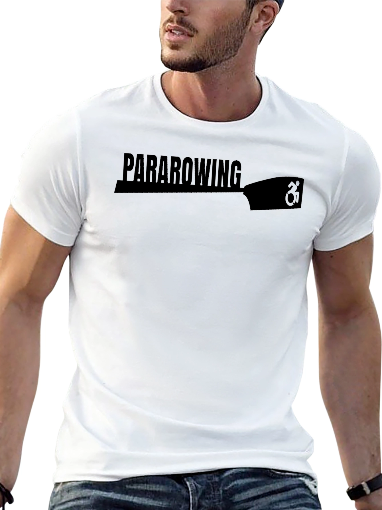 Para Rowing Graphic T-Shirt - Black