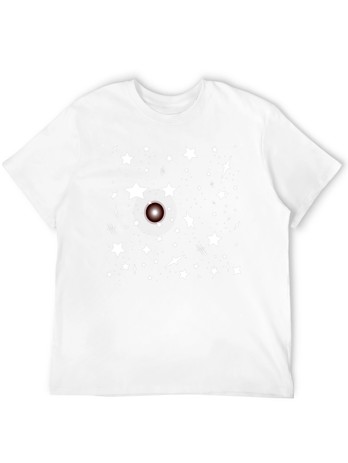 Cosmic Starry Night Black T-Shirt