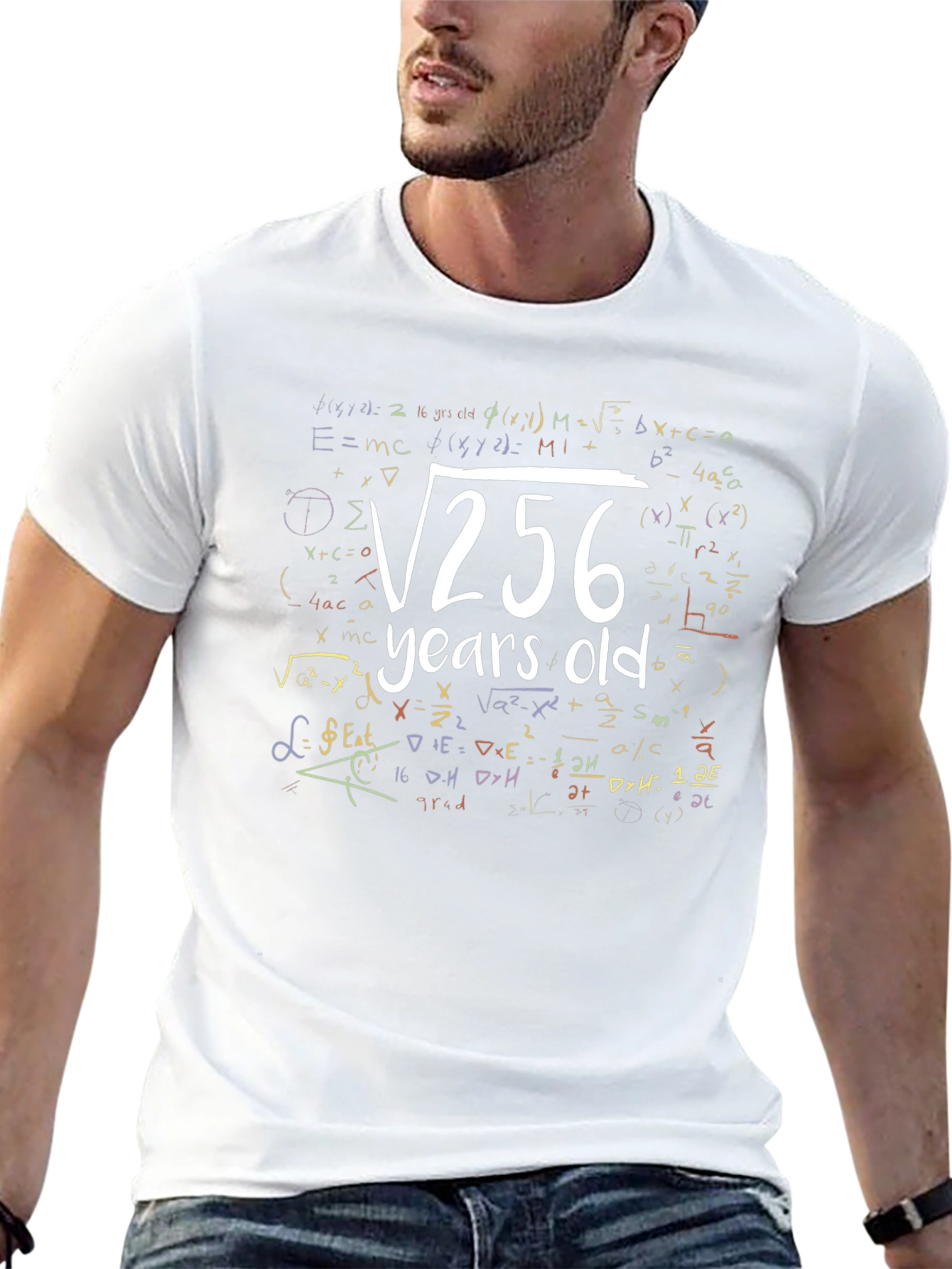 Funny 16 Years Old Birthday Math Equation T-Shirt