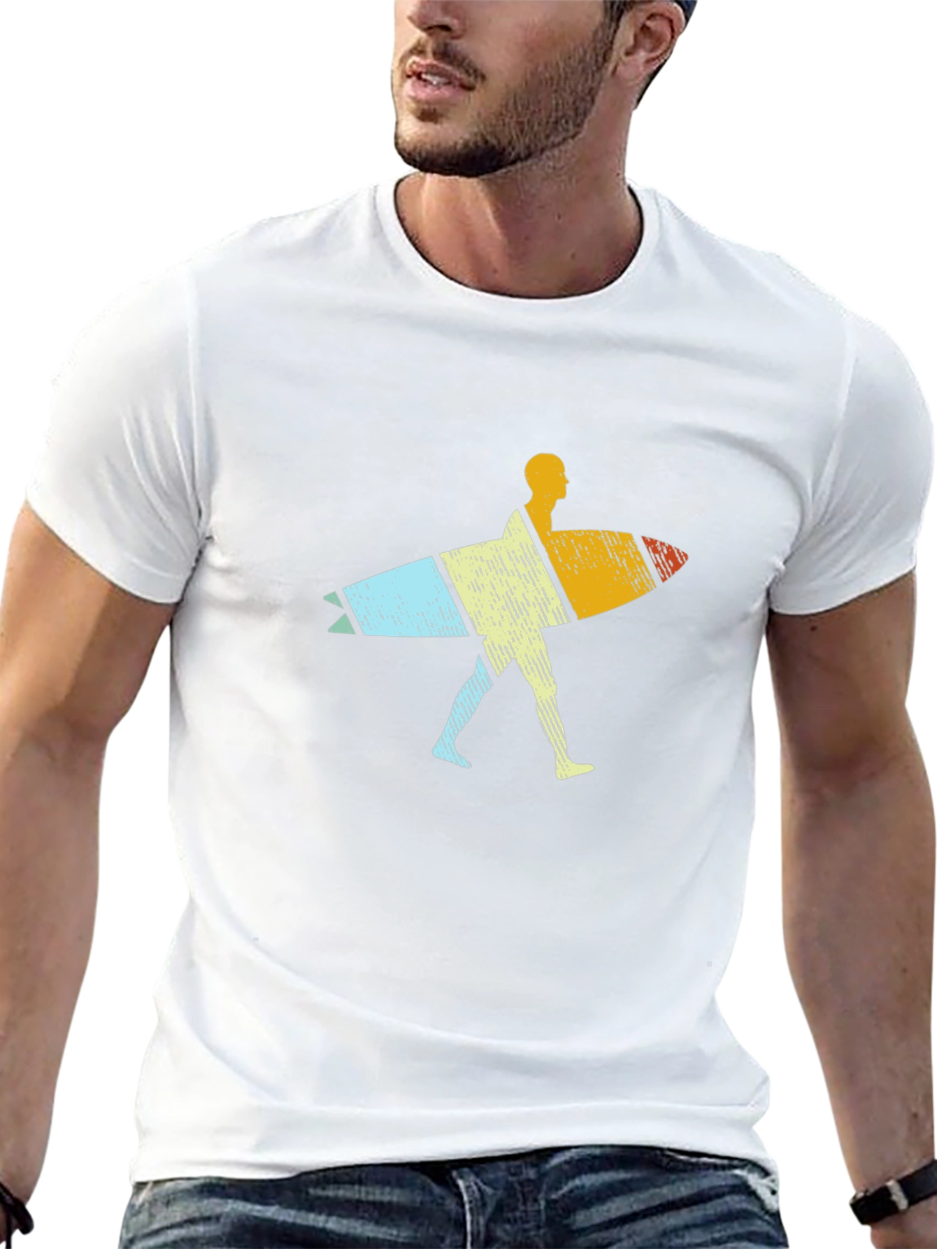 Retro Surfer Graphic T-Shirt