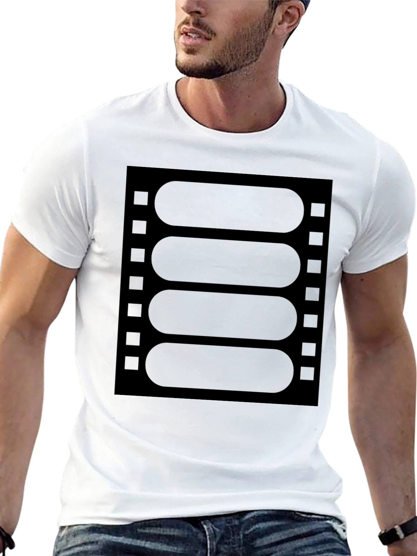 Retro Film Strip Graphic T-Shirt