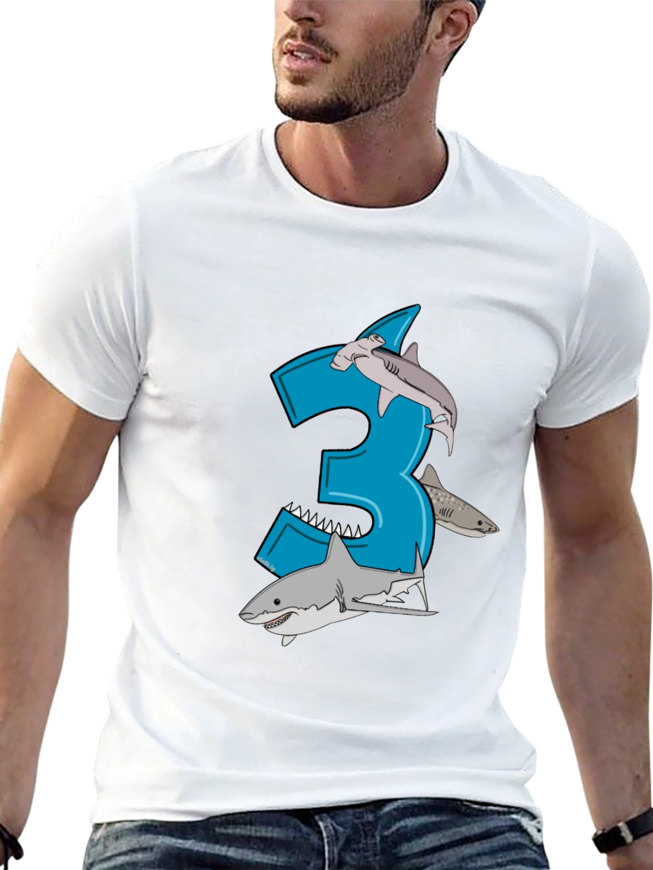 Shark Birthday Number 3 T-Shirt