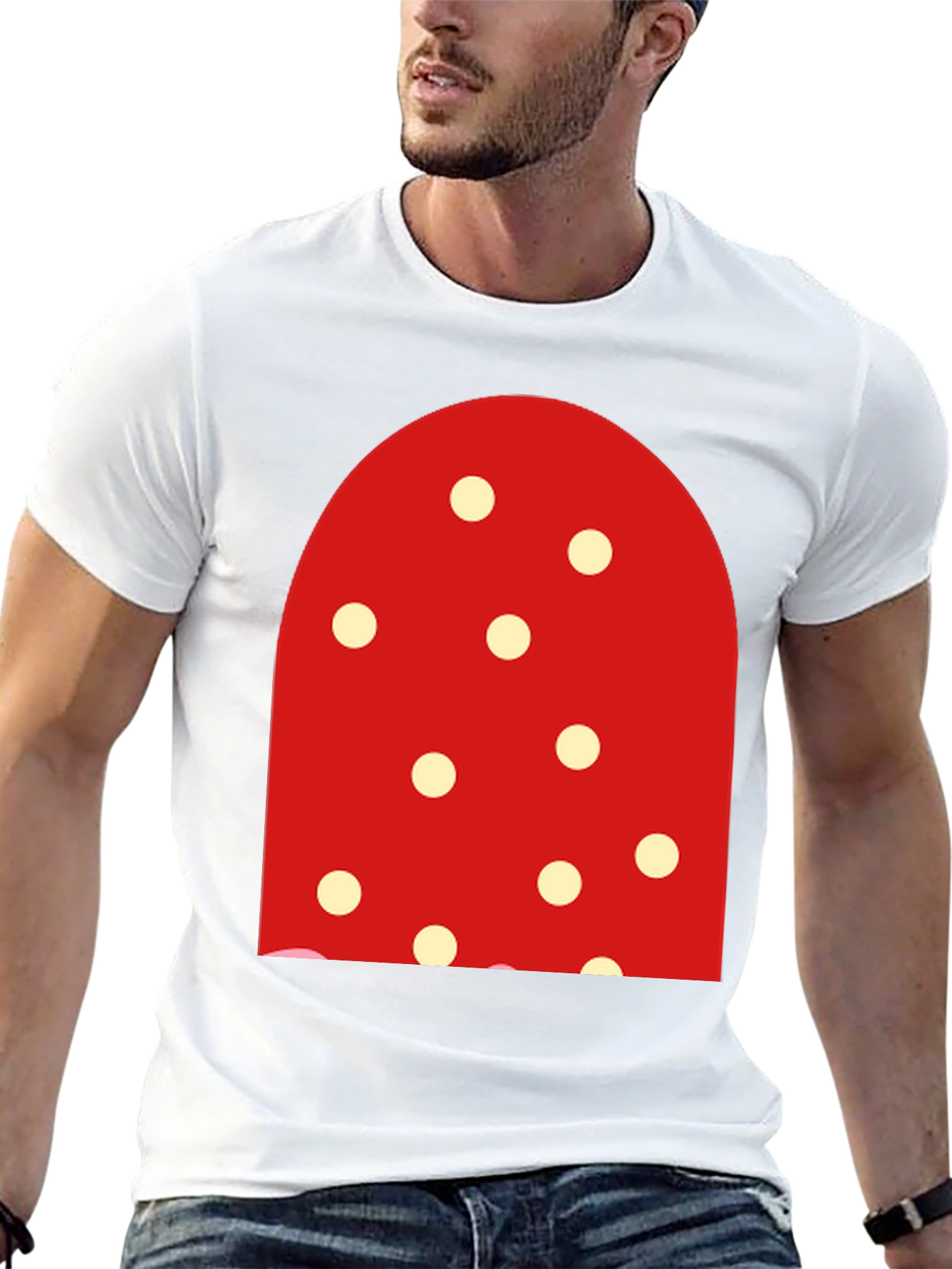Polka Dot Mushroom T-Shirt - Fun & Unique!