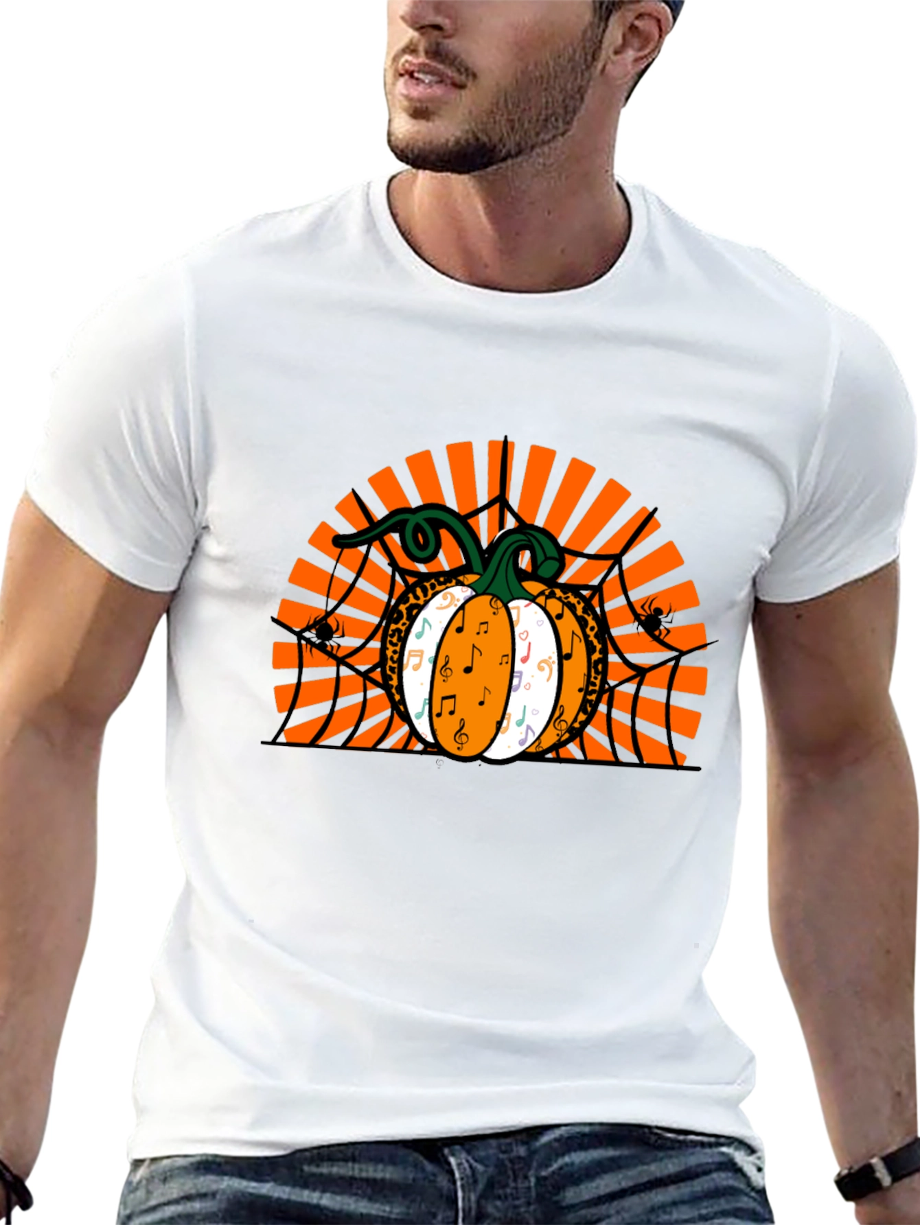 Halloween Music Pumpkin T-Shirt