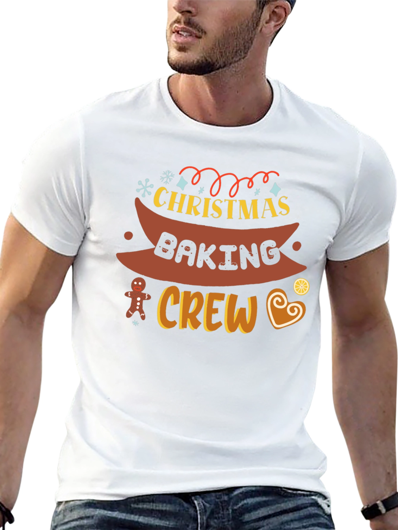 Christmas Baking Crew Black T-Shirt