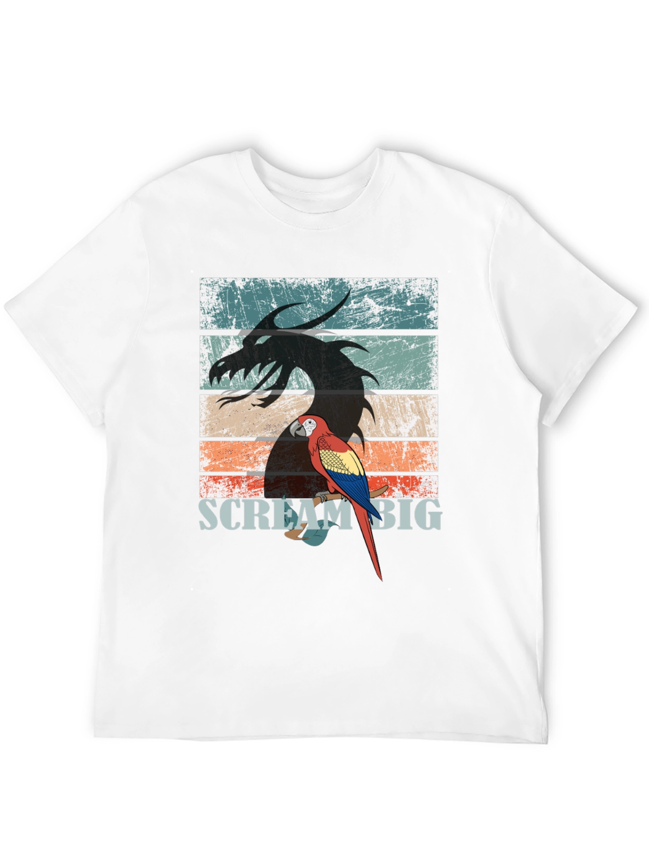 Dragon Parrot Scream Big T-Shirt