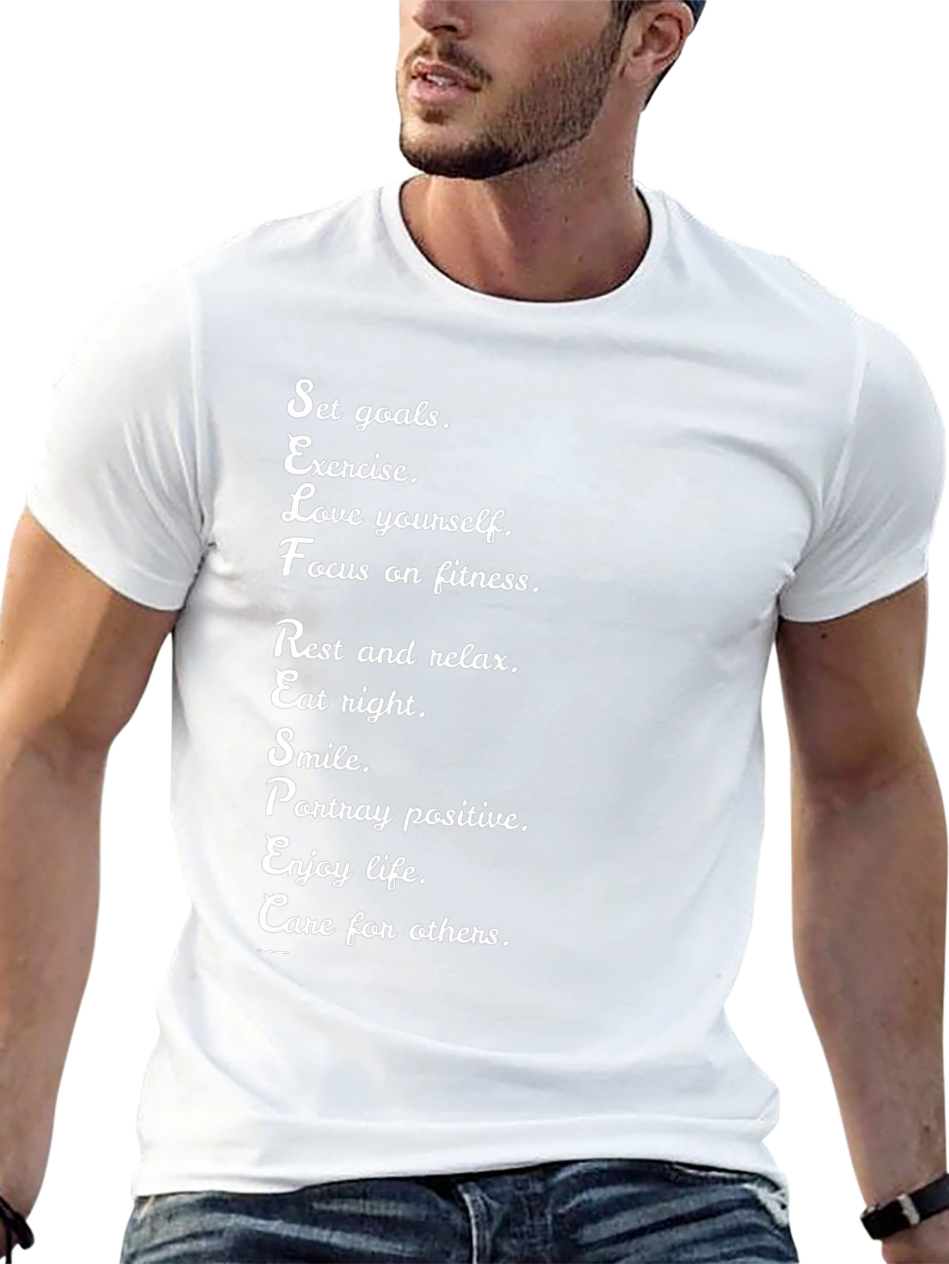 Motivational Black T-Shirt Self-Care