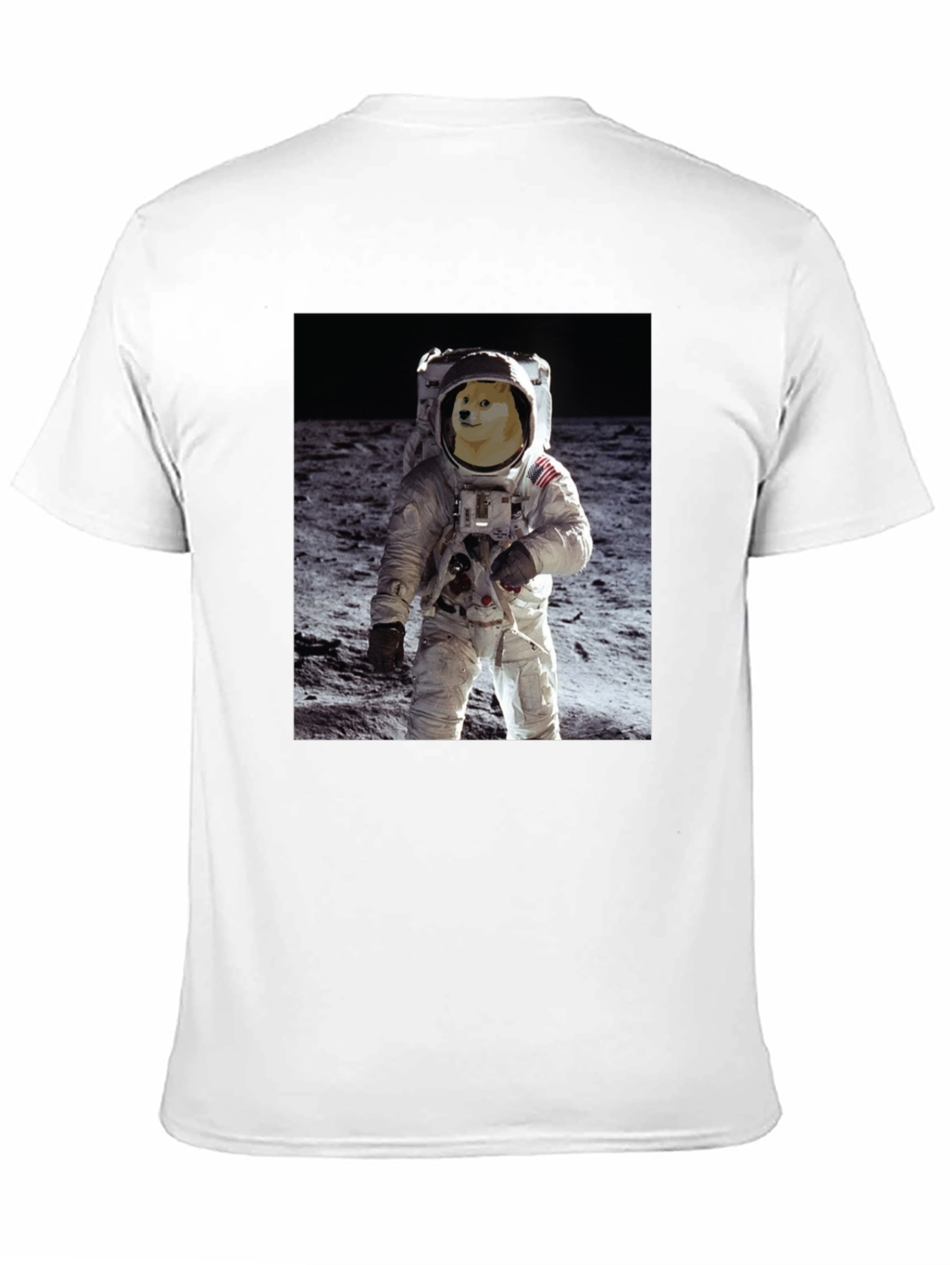 Doge Astronaut Black T-Shirt