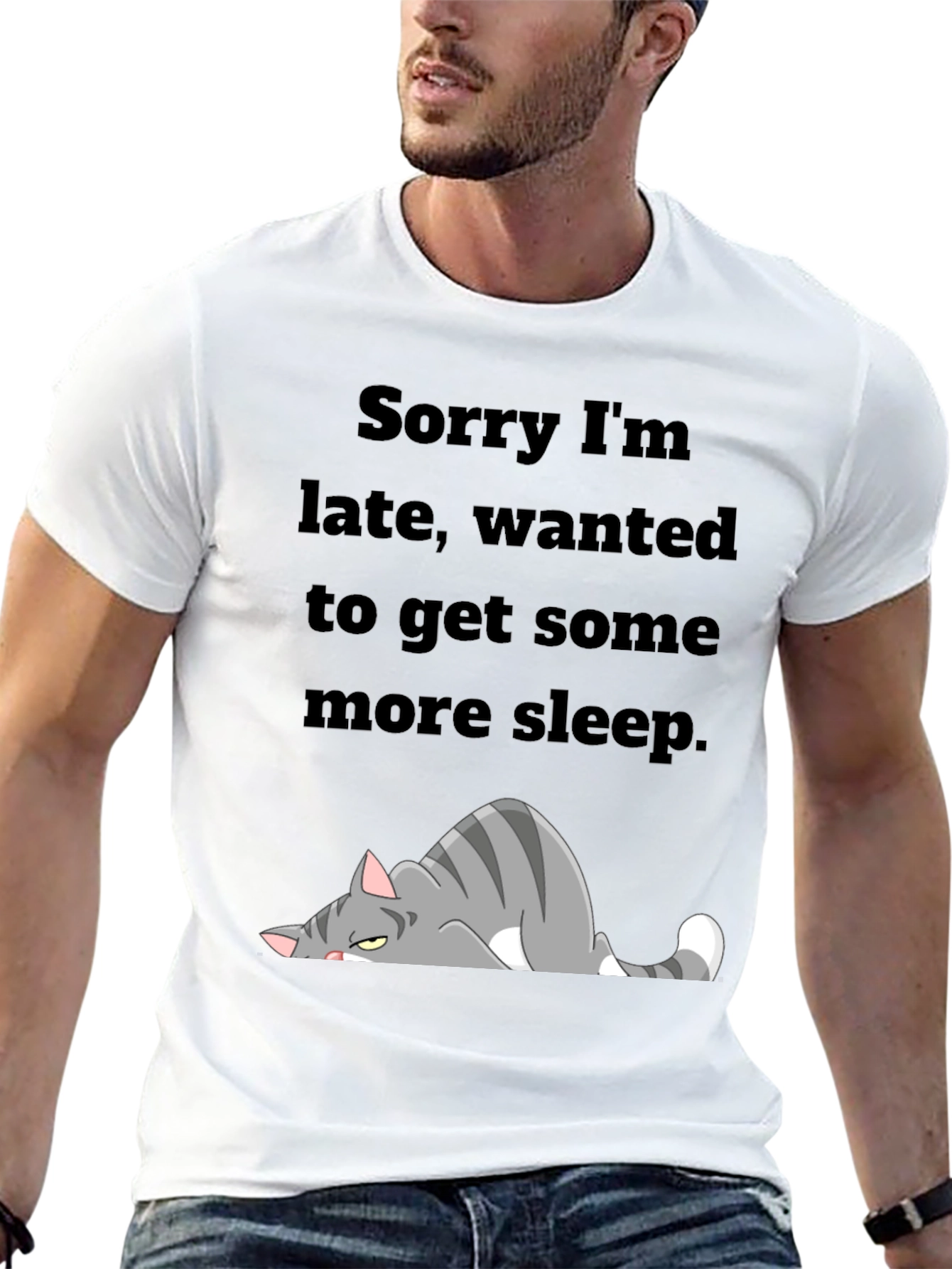 Sorry Im Late Cat T-Shirt