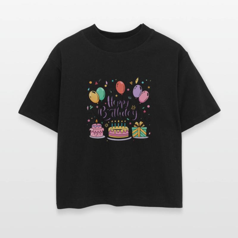 a vector illustration for a "Happy Birthday" greet