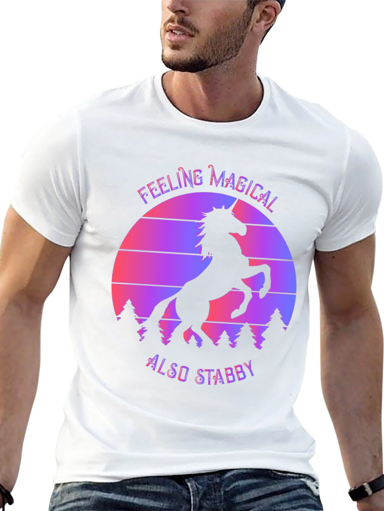 Magical Stabby Unicorn Graphic Tee