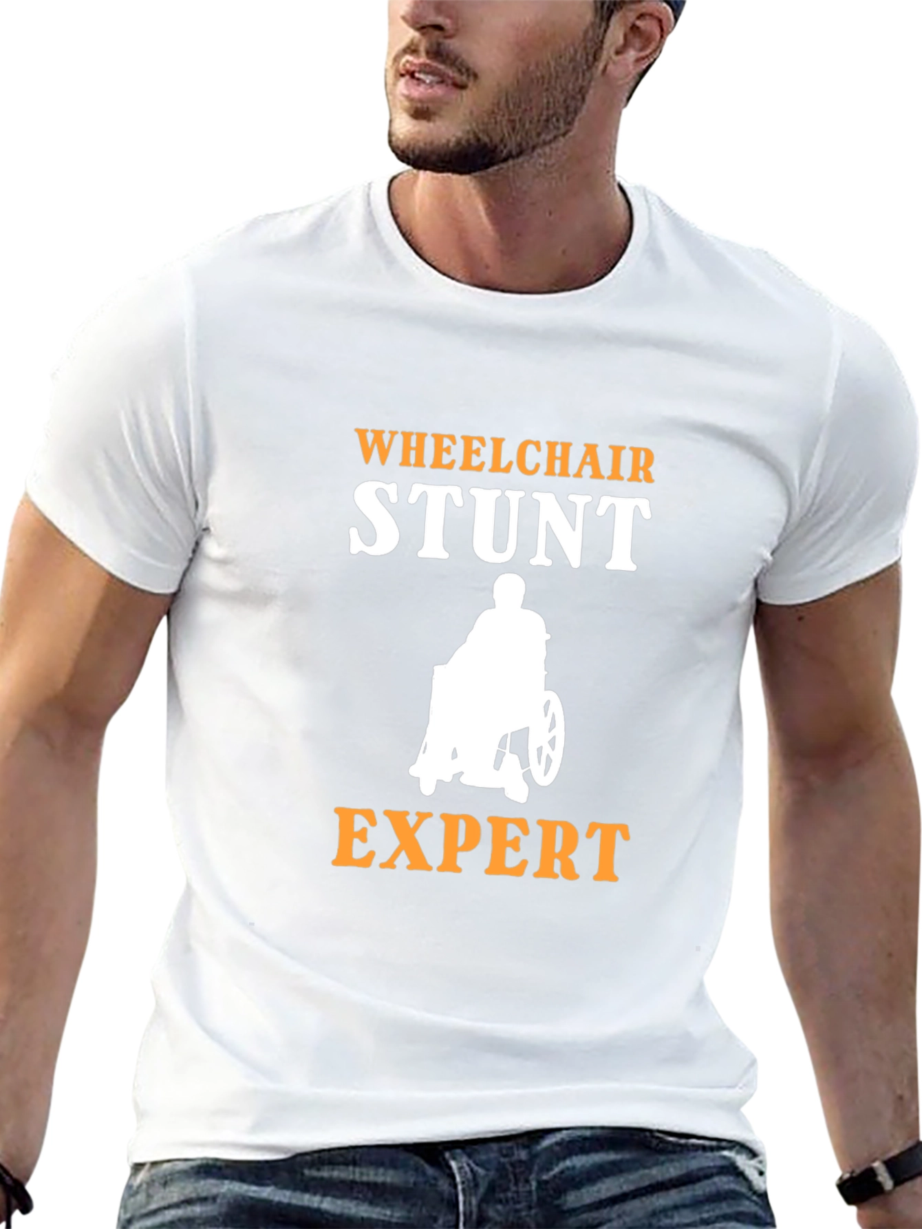 Wheelchair Stunt Expert Graphic Tee - Disability Pride