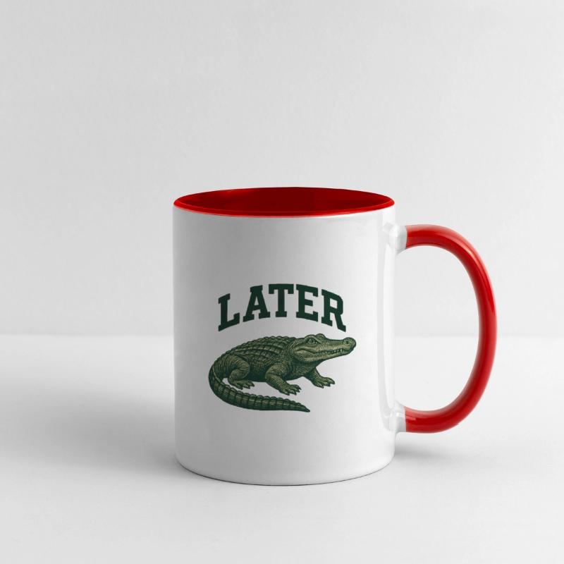 Alligator with Latter Text Illustration