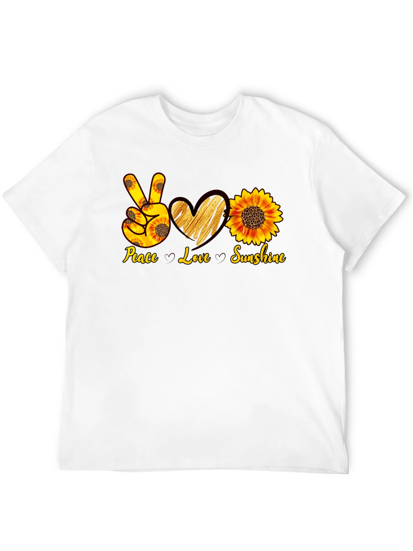 Peace Love Sunshine Sunflower T-Shirt