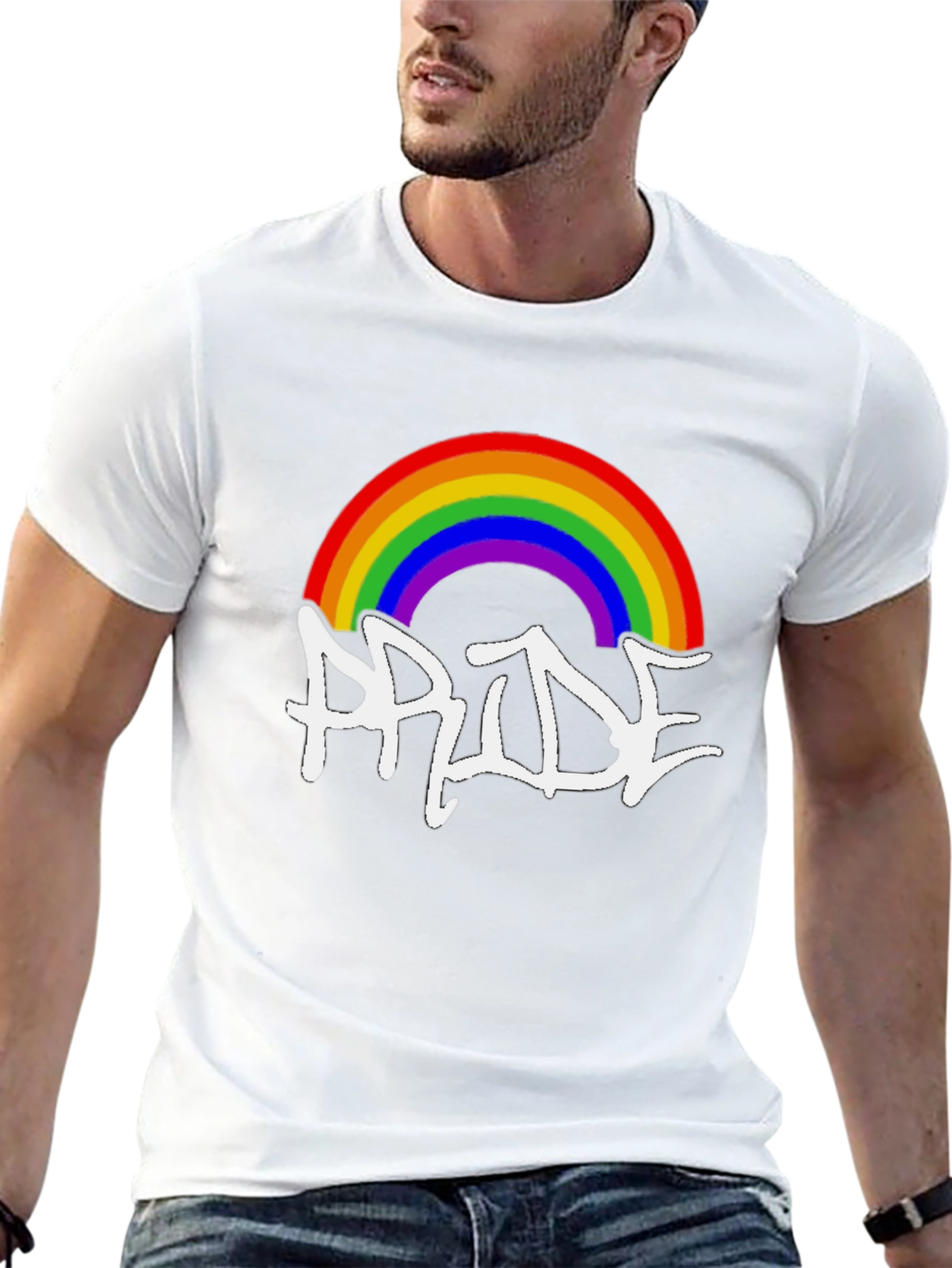 Rainbow Pride Graphic Tee - Black Unisex Shirt