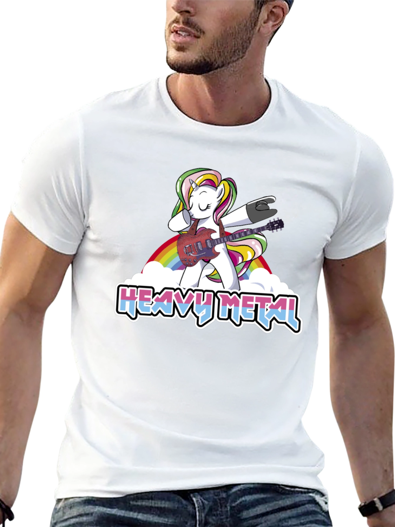 Heavy Metal Unicorn Dab T-Shirt
