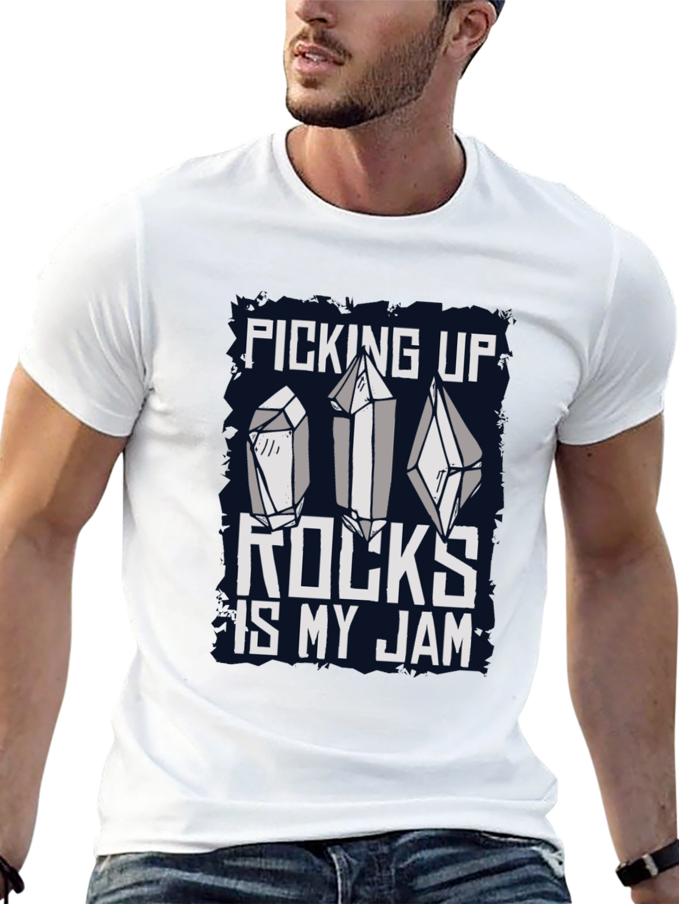 Picking Up Rocks Is My Jam Graphic Tee