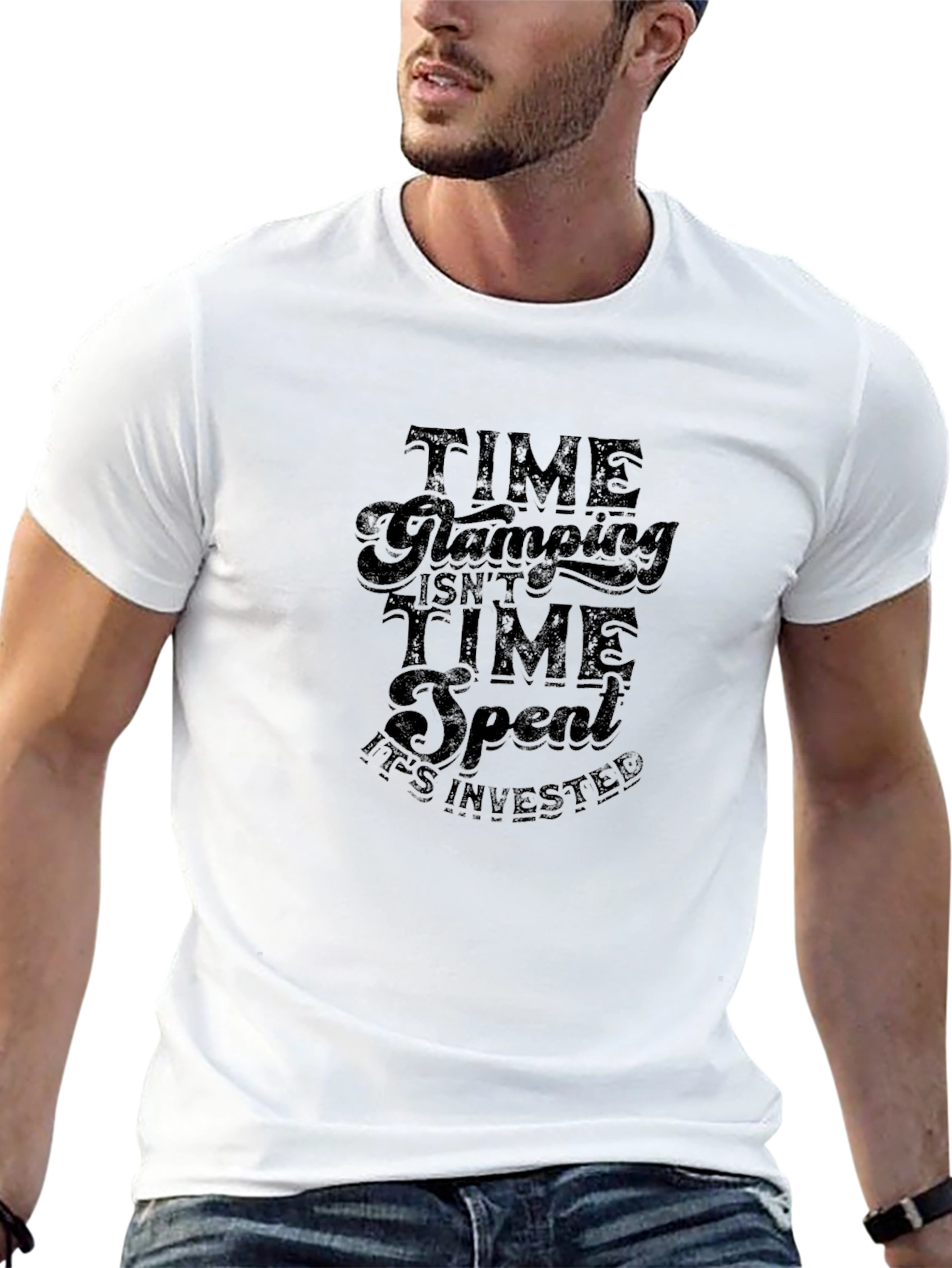 Time Glamping Tee - Invested Time Graphic T-Shirt