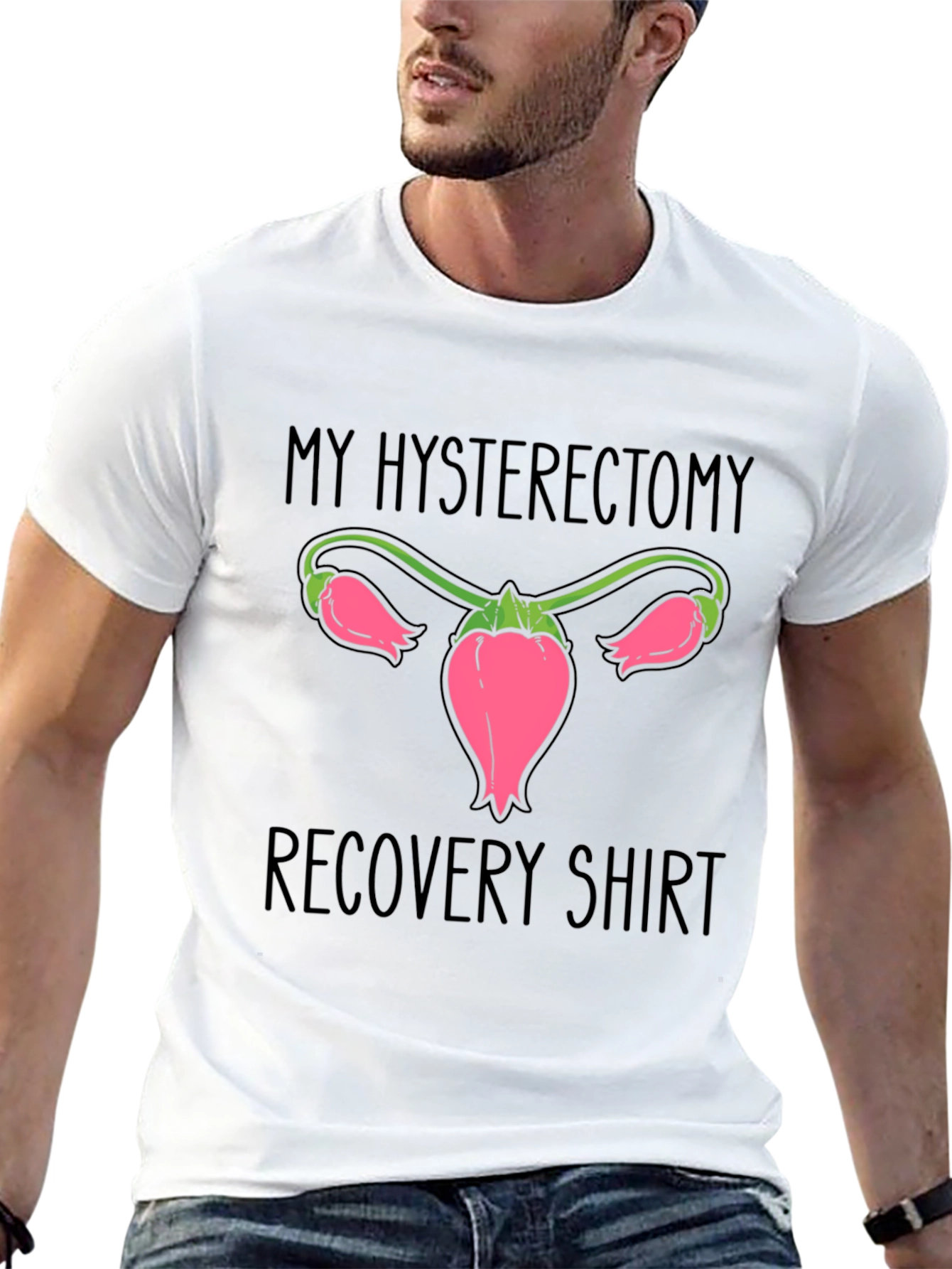 Hysterectomy Recovery T-Shirt - Uterus Design