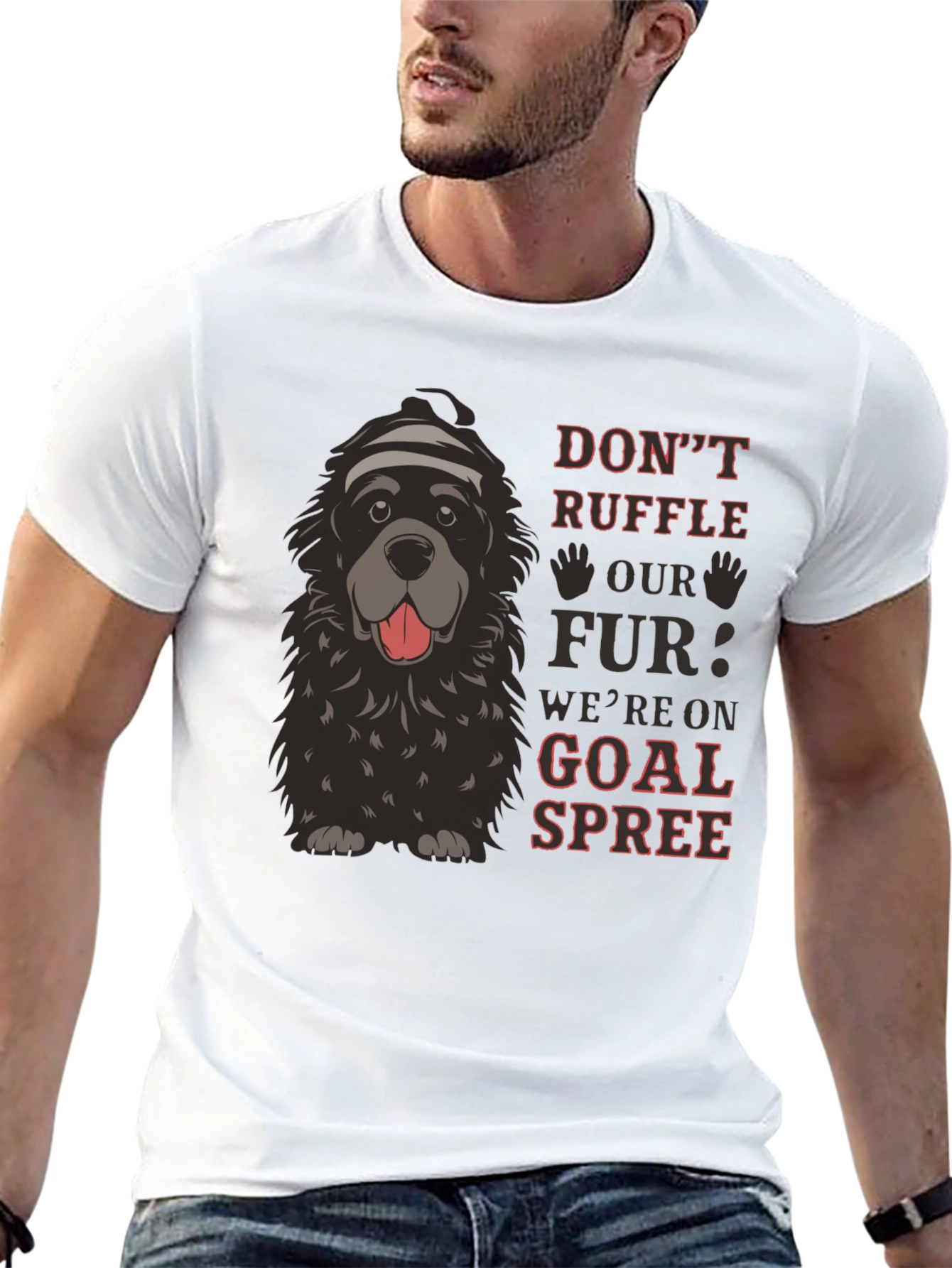 Dont Ruffle Our Fur Dog Graphic Tee