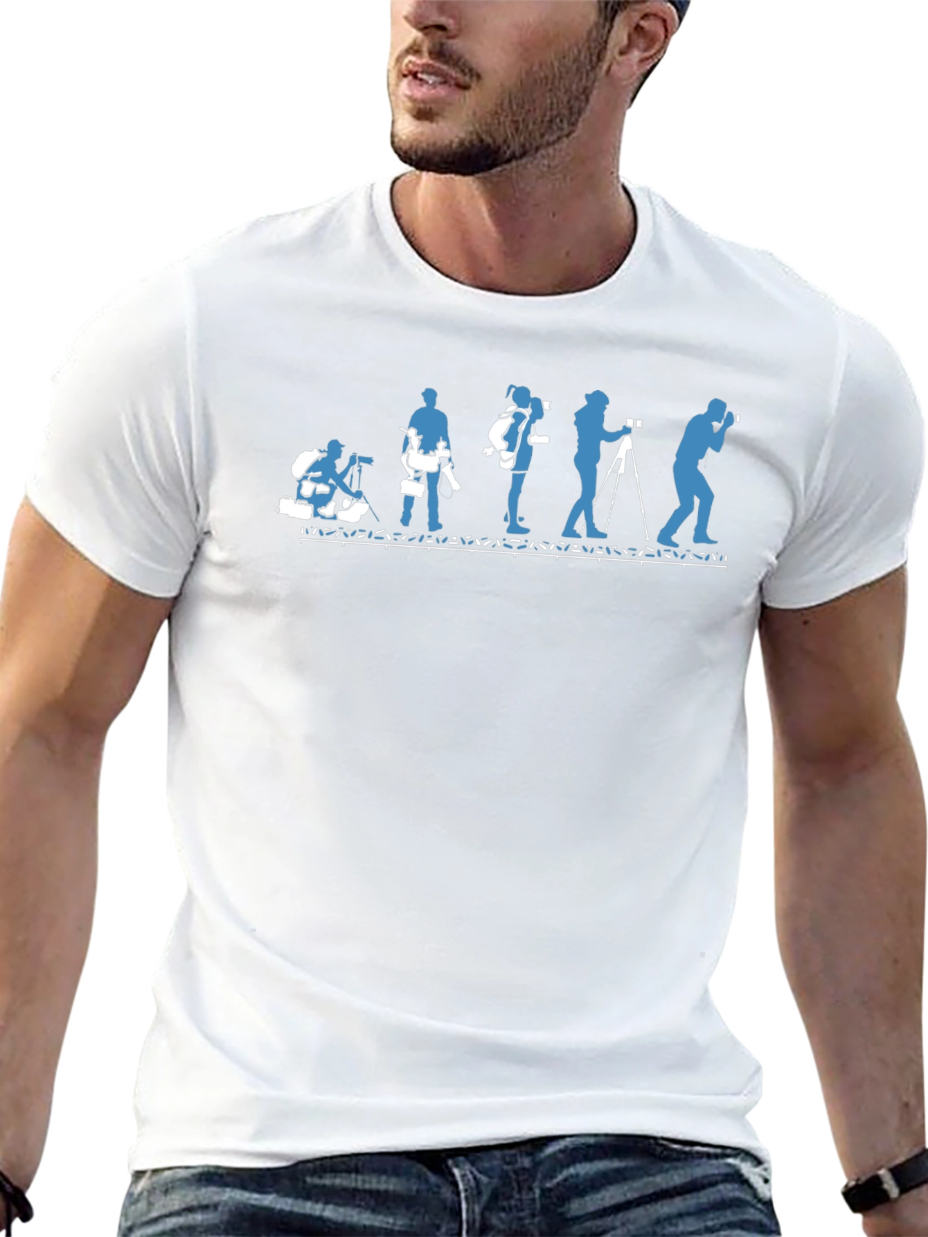 Photographer Evolution T-Shirt - Black