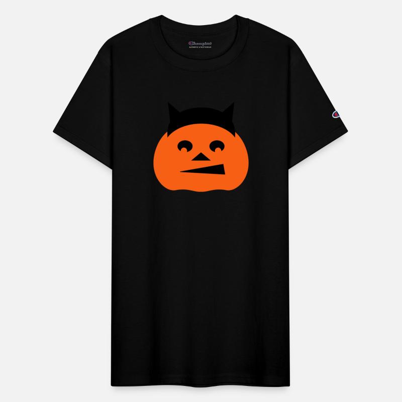 Cute Happy Pumpkin Face Halloween Demon Horns