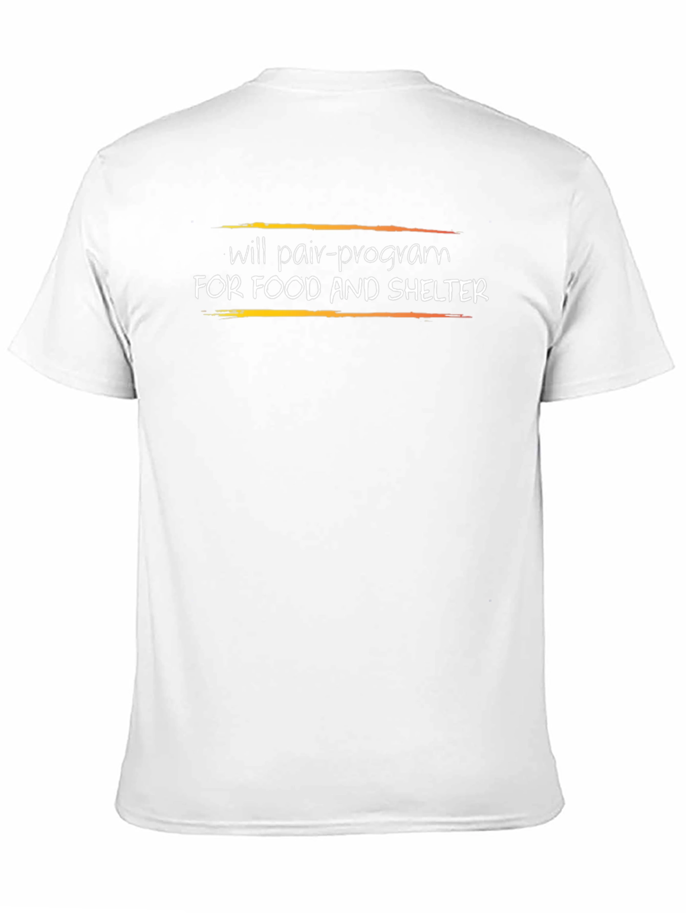 Pair Program T-Shirt - Food and Shelter Coding Tee