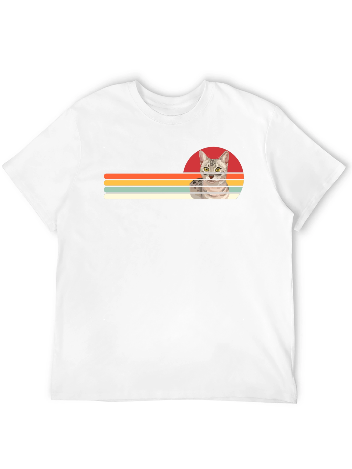 Retro Cat Graphic T-Shirt