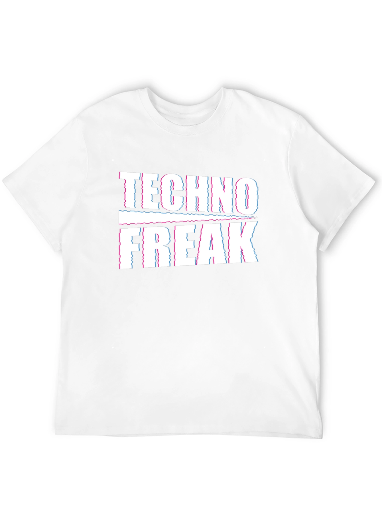 Techno Freak Graphic Tee - Black Cotton T-Shirt
