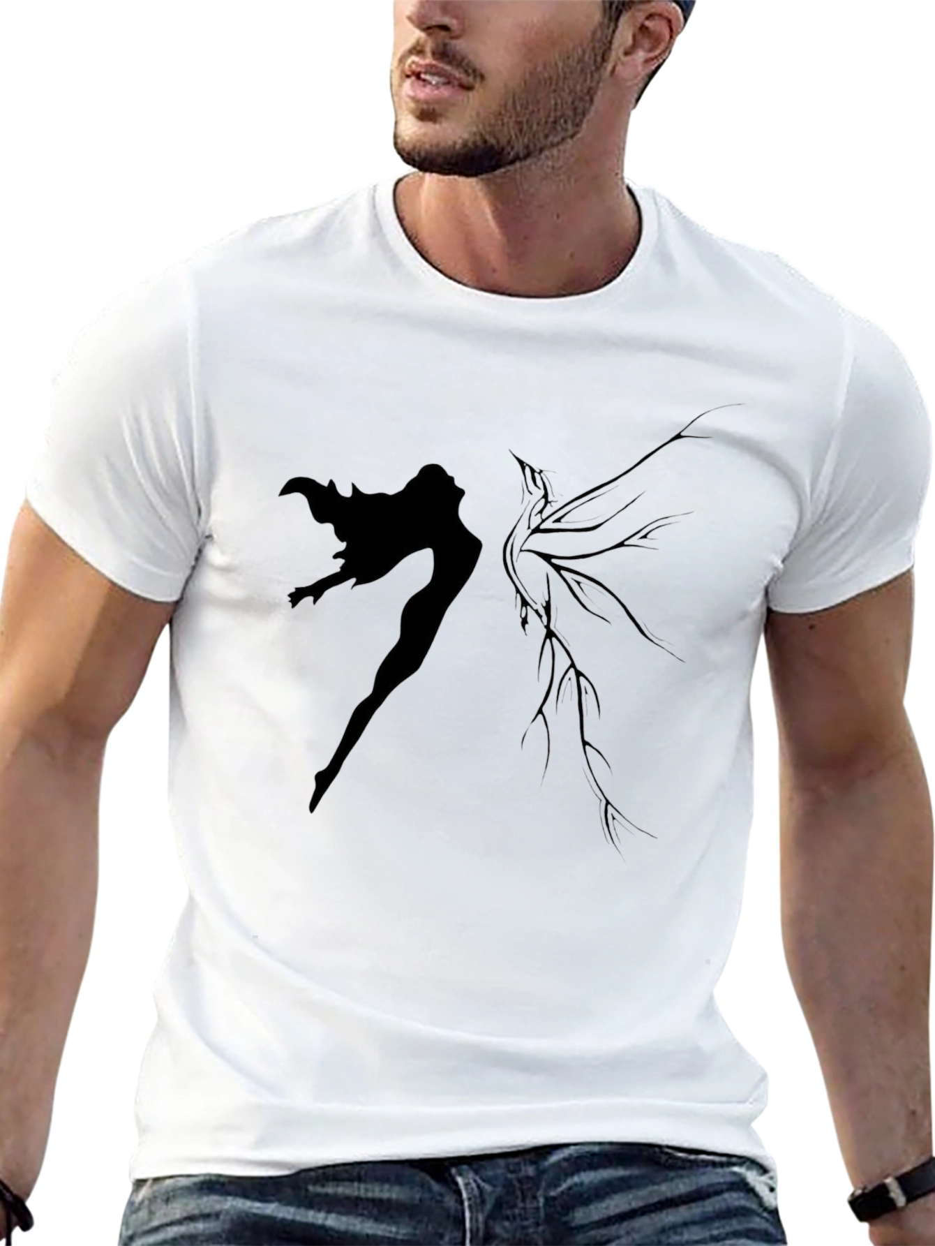 Dark Angel Graphic T-Shirt - Stylish Mens Tee