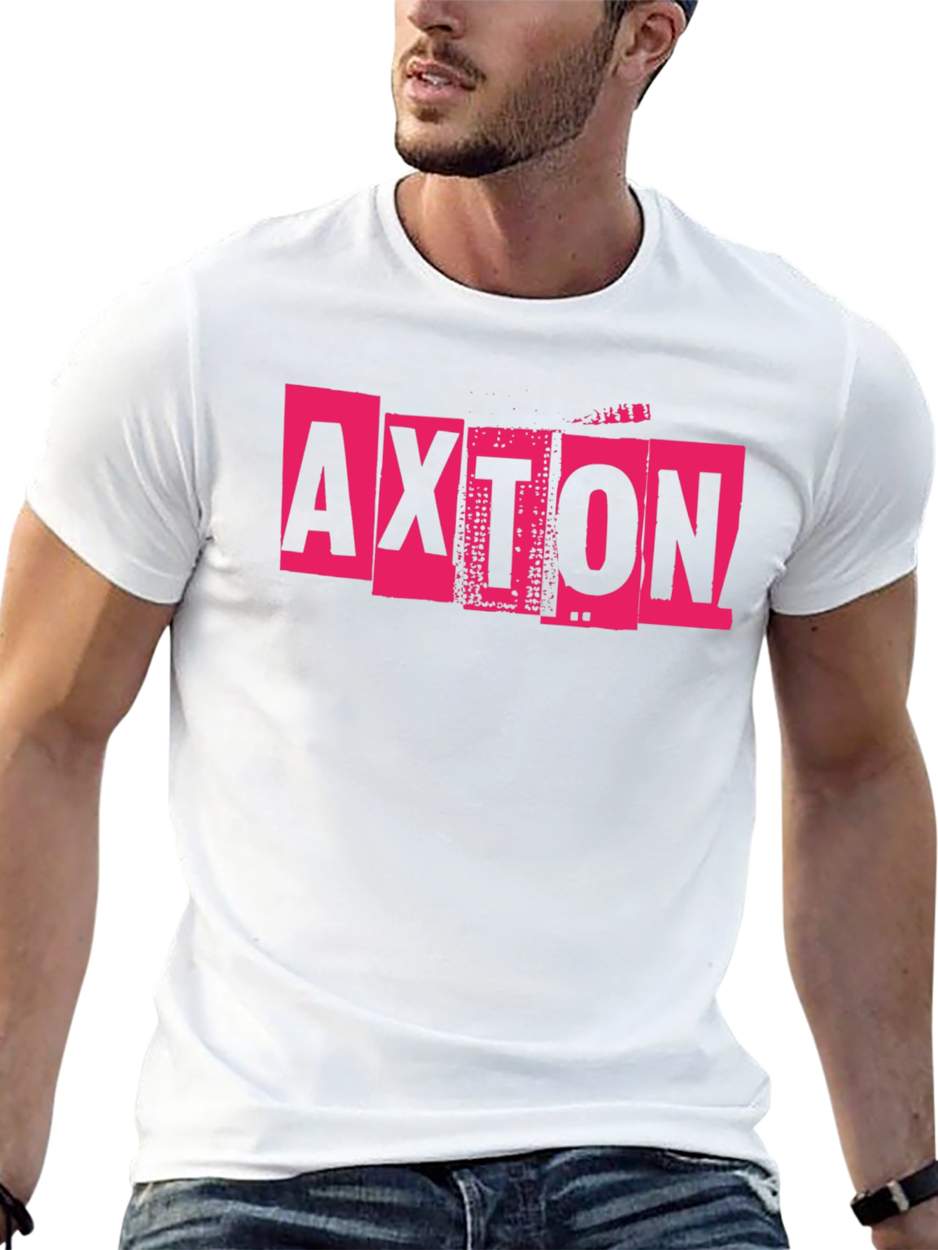 Axton Graphic Print Black T-Shirt