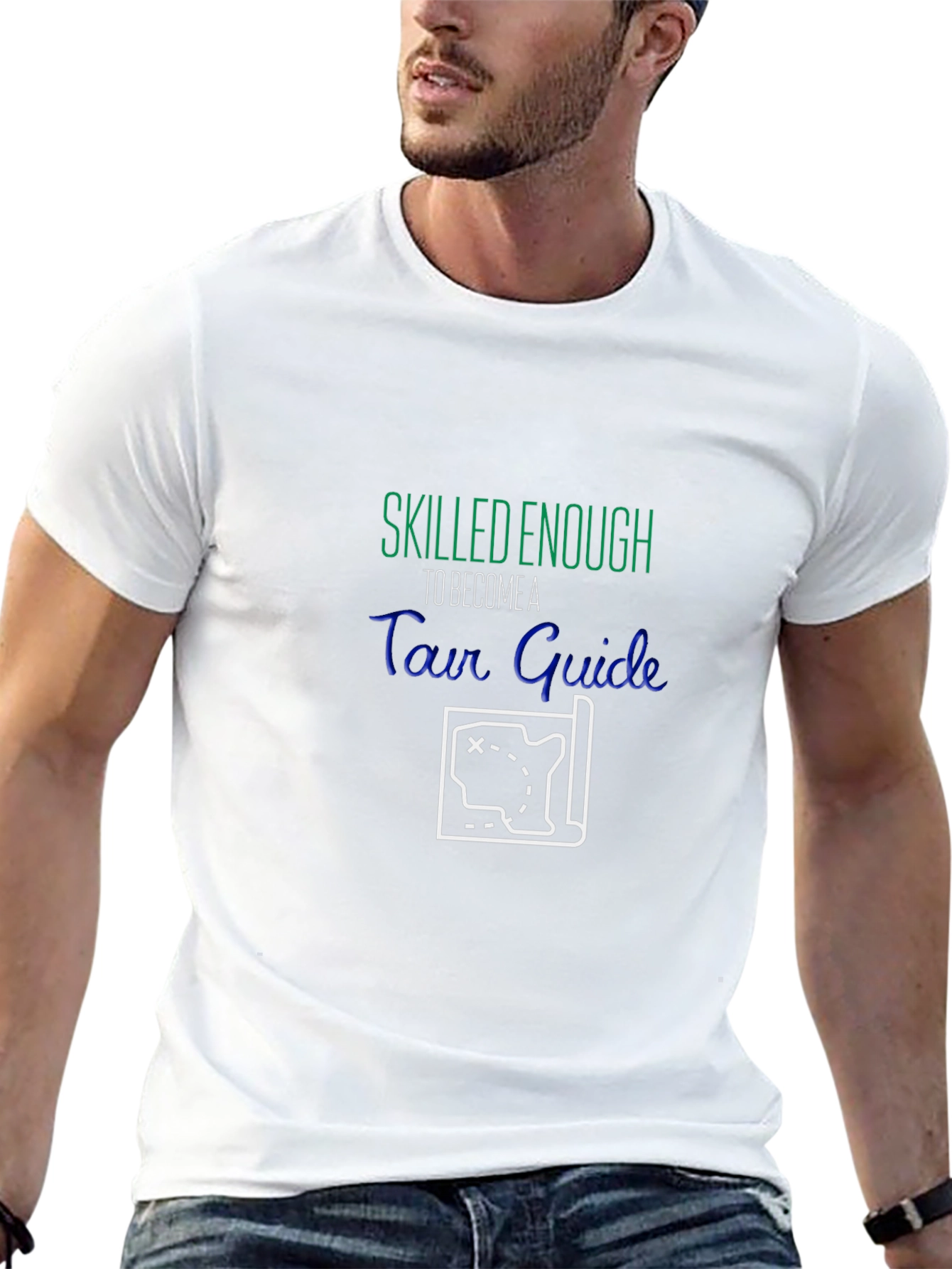 Tour Guide Graphic Tee - Skilled Enough Travel T-Shirt