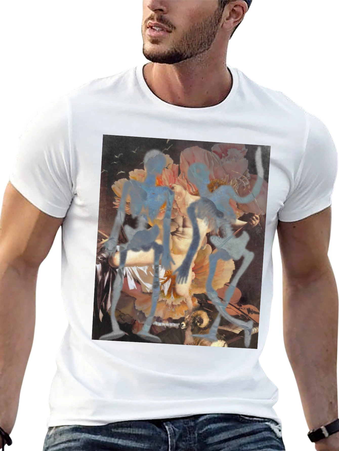 Floral Art Graphic Tee
