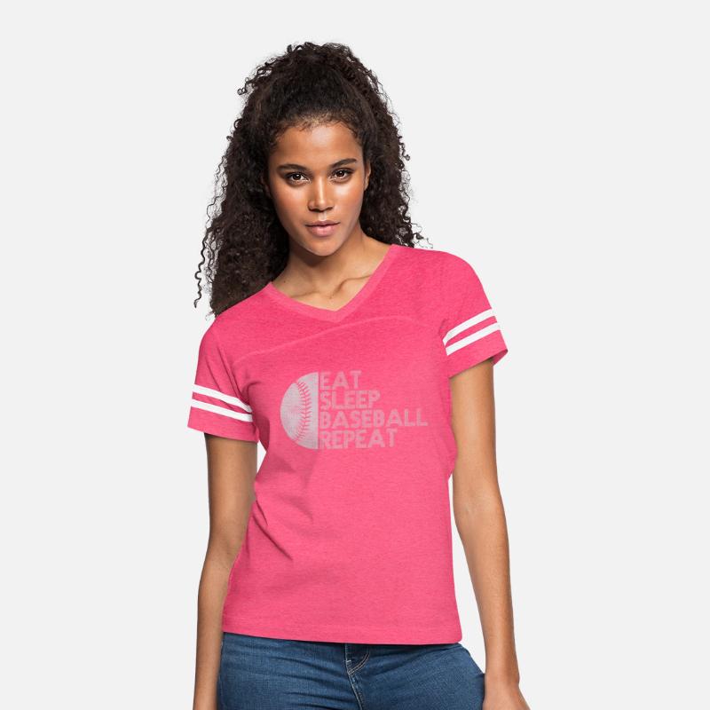 Eat Sleep Baseball Repeat Baseball Player T-Shirt