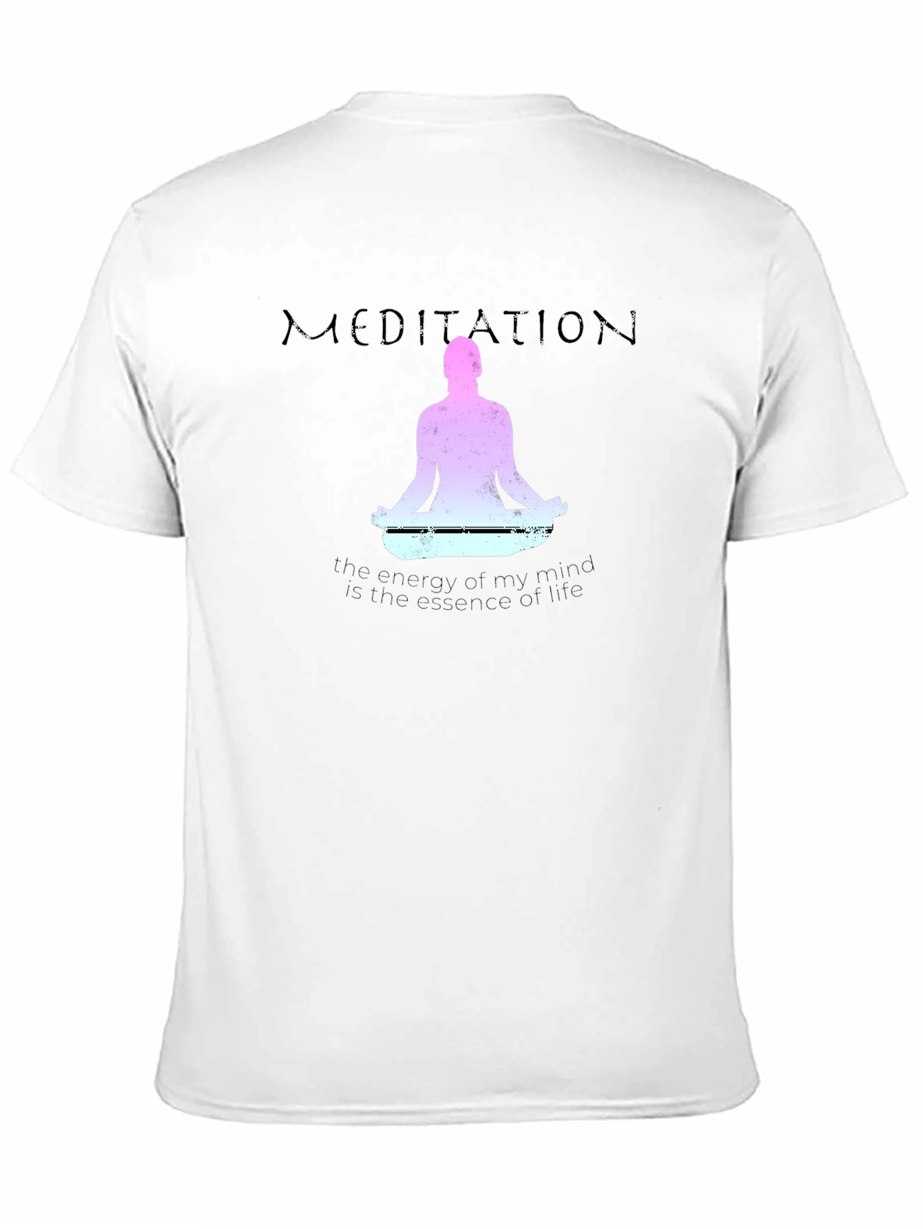 Meditation T-Shirt - Mindful Energy Essence of Life