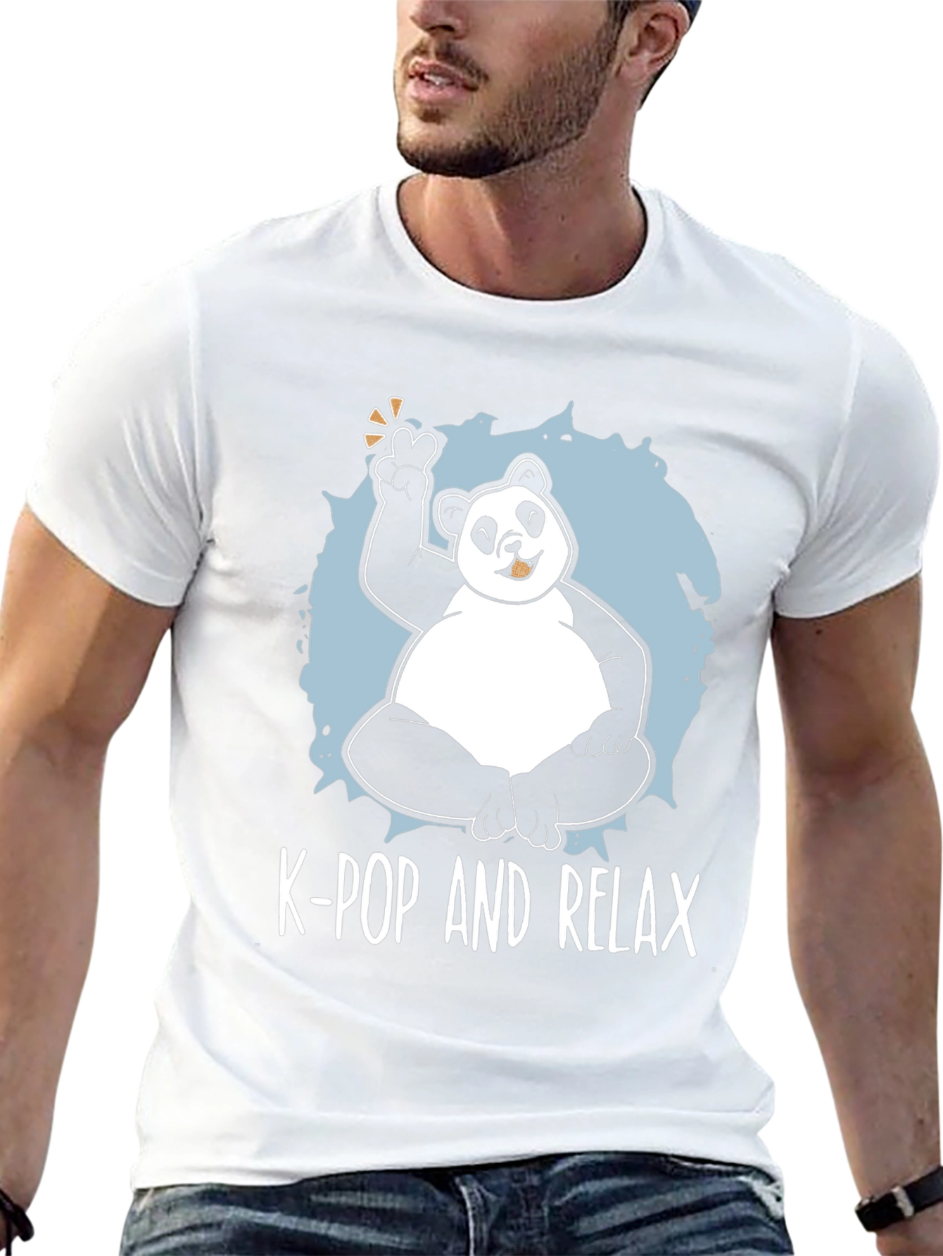 K-Pop & Chill Panda T-Shirt