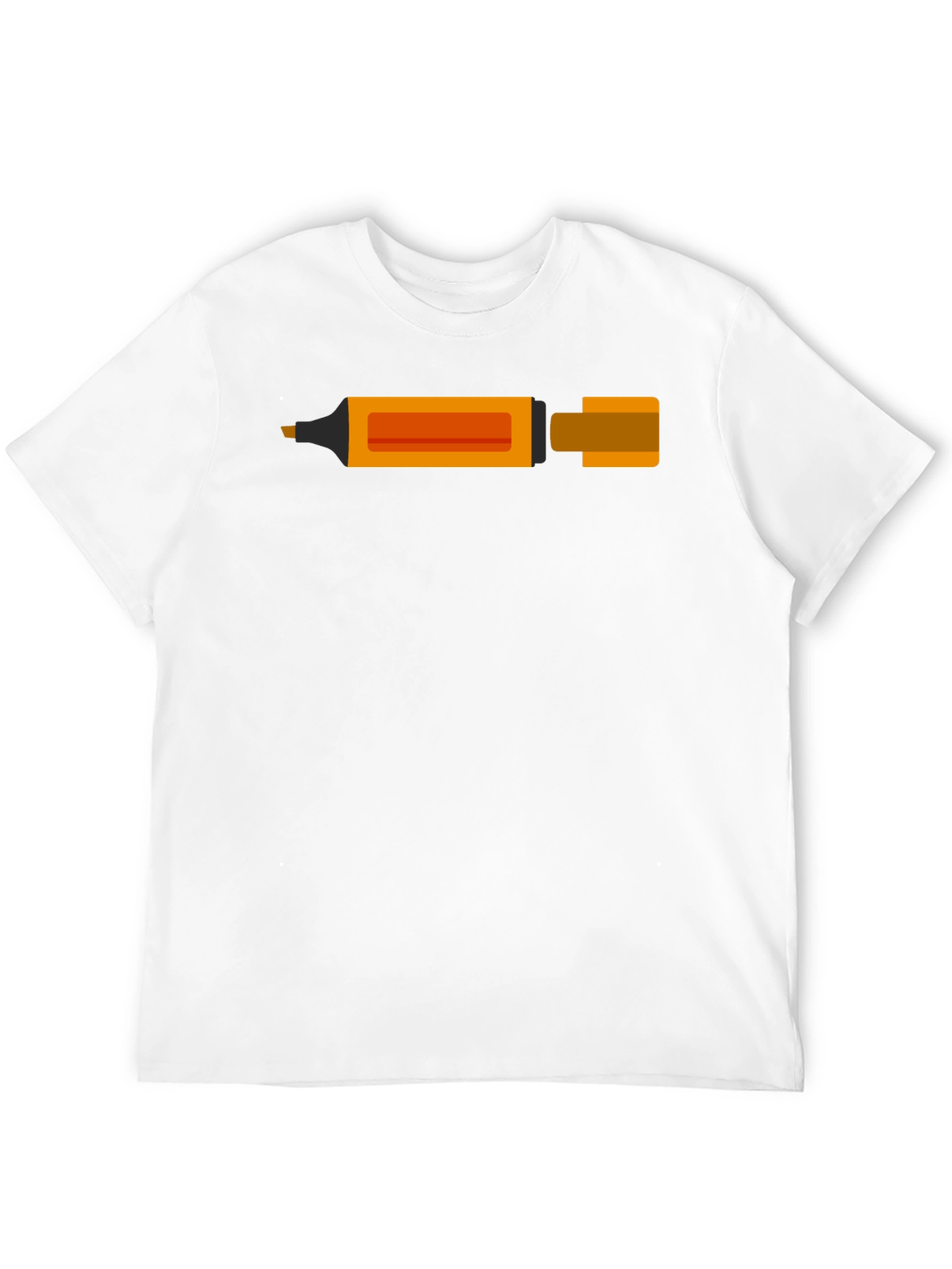 Orange Highlighter Graphic T-Shirt - Stylish and Unique