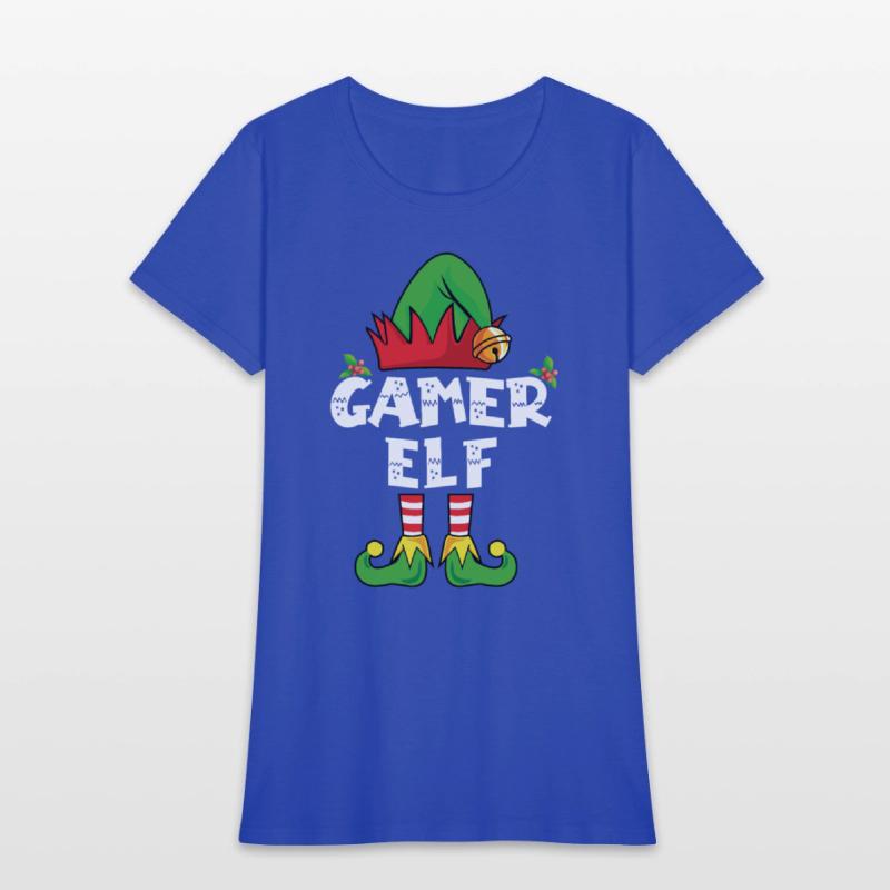 Gamer Elf Family Matching Christmas Video Game