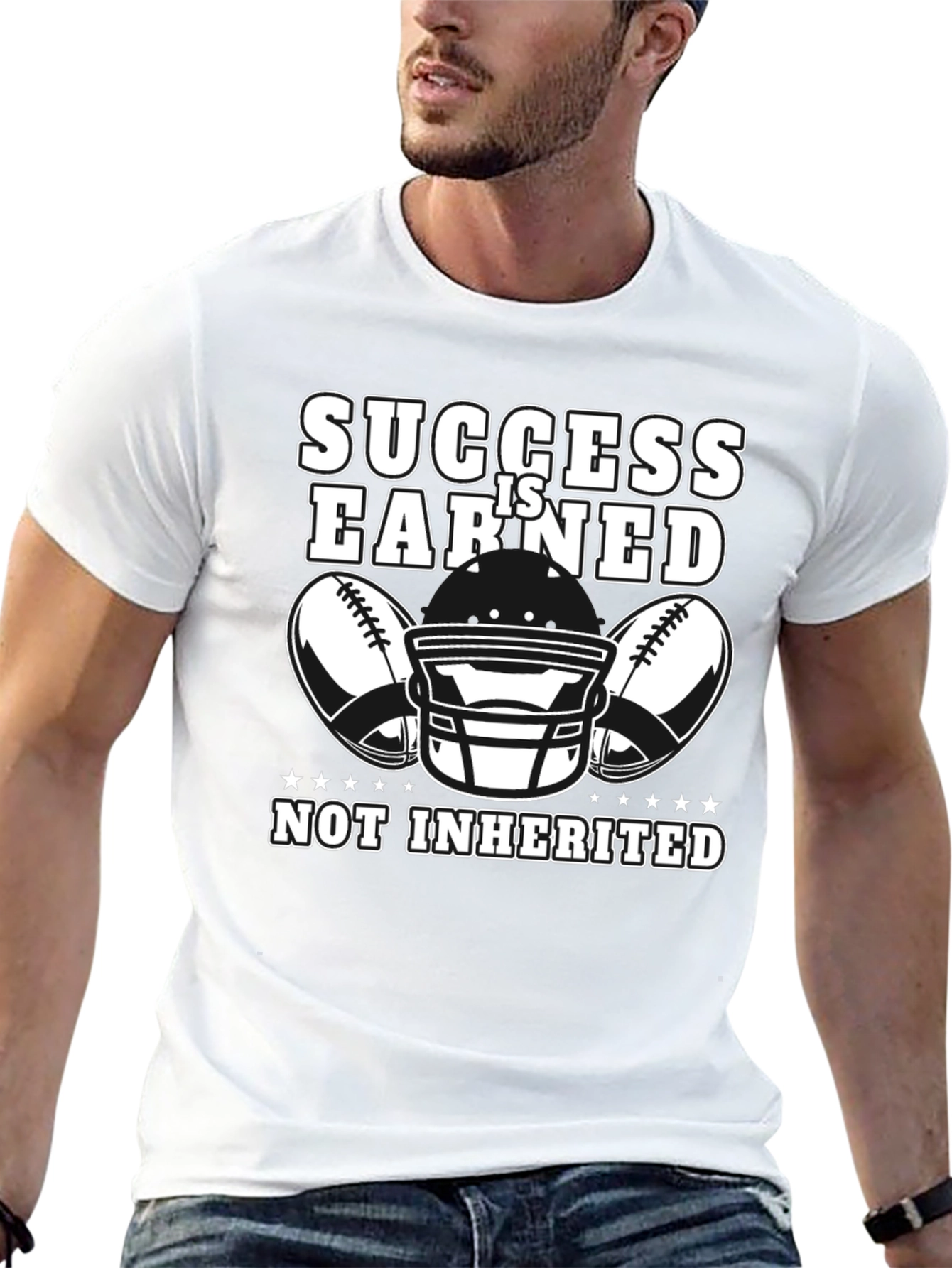 Success Is Earned Football T-Shirt