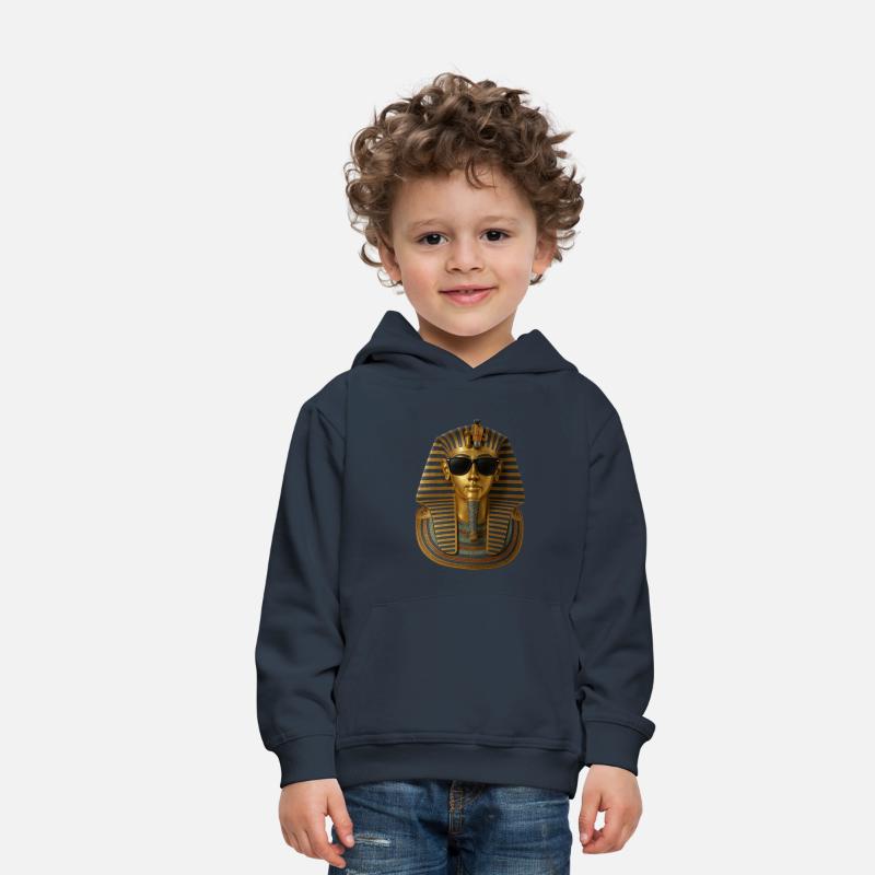 Golden Pharaoh Mask with Sunglasses