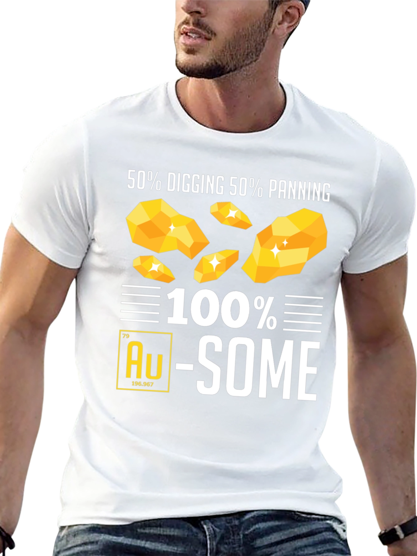 100% Au-Some Gold Panning T-Shirt