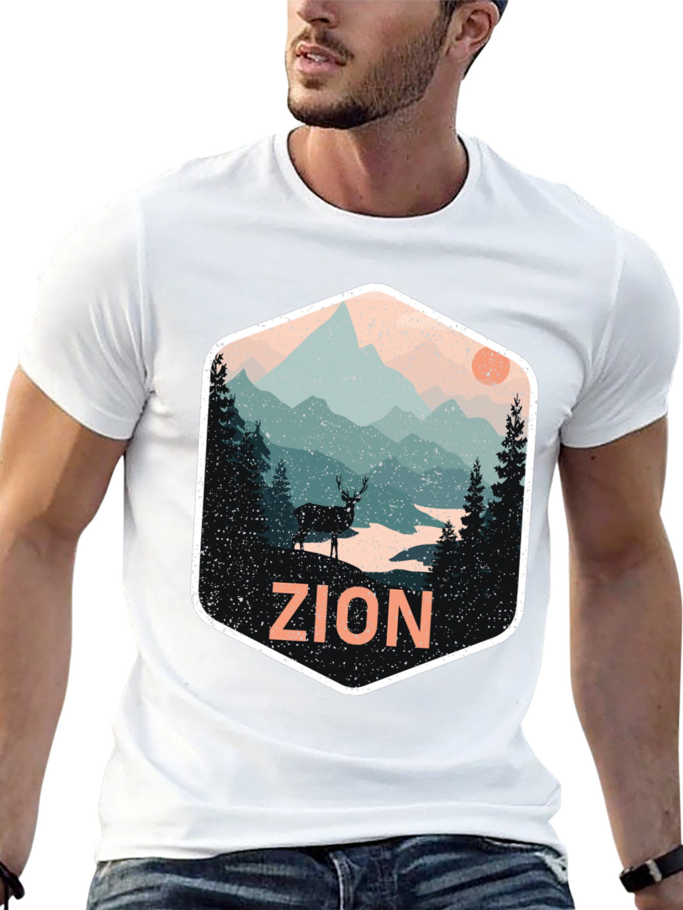 Zion Deer Mountain Graphic Tee